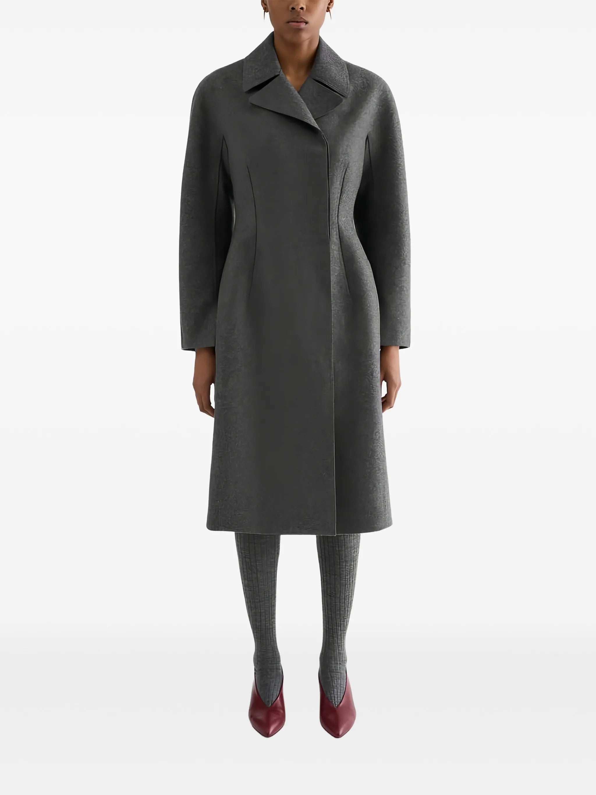 double-breasted wool coat