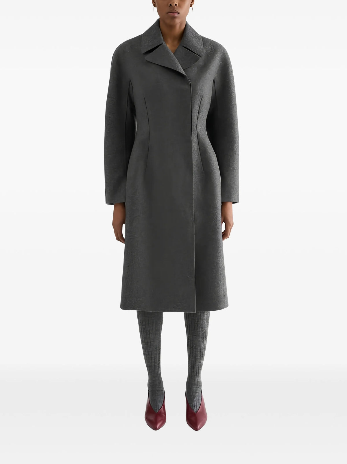 double-breasted wool coat