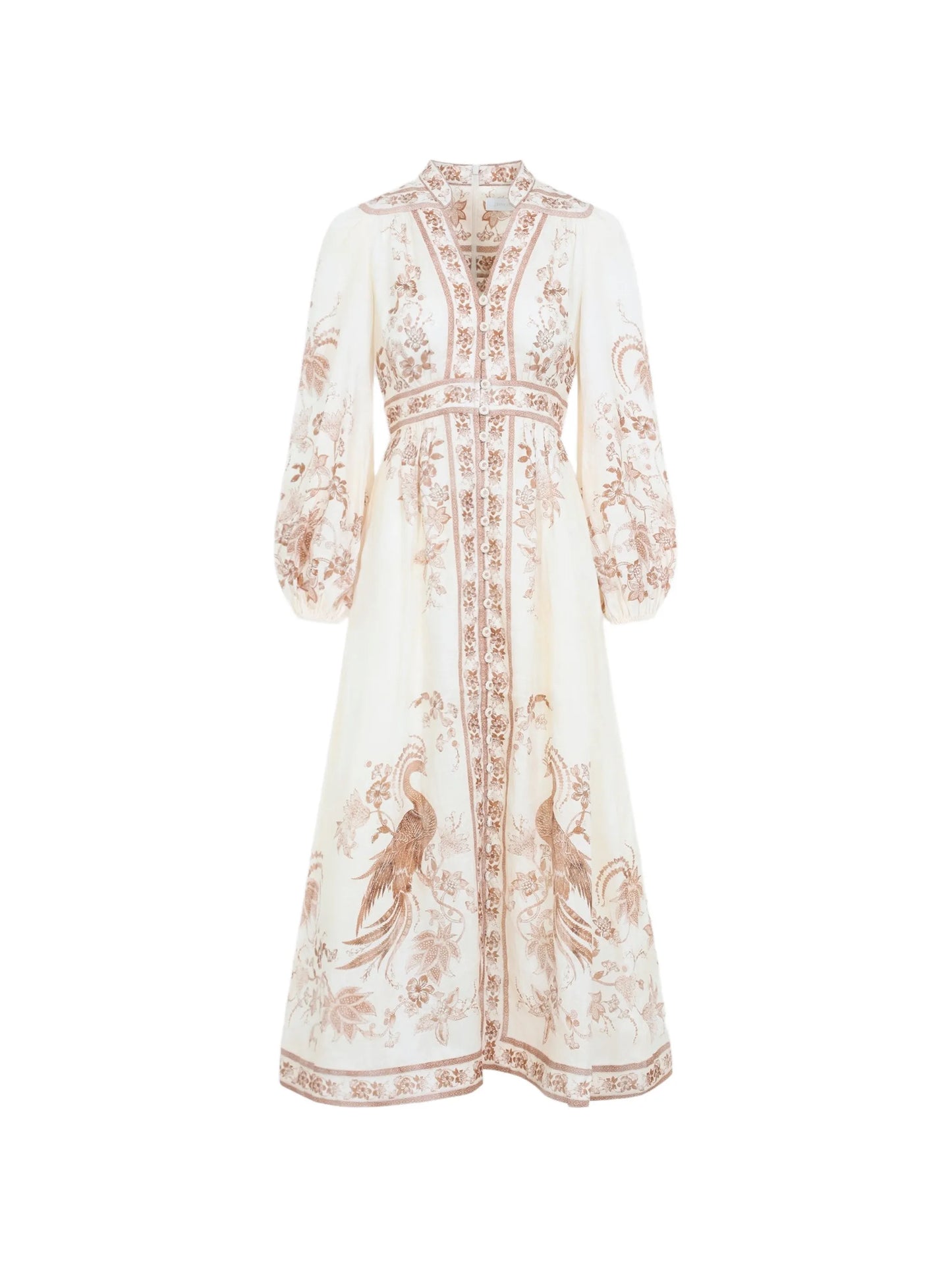 Indra floral-print midi dress