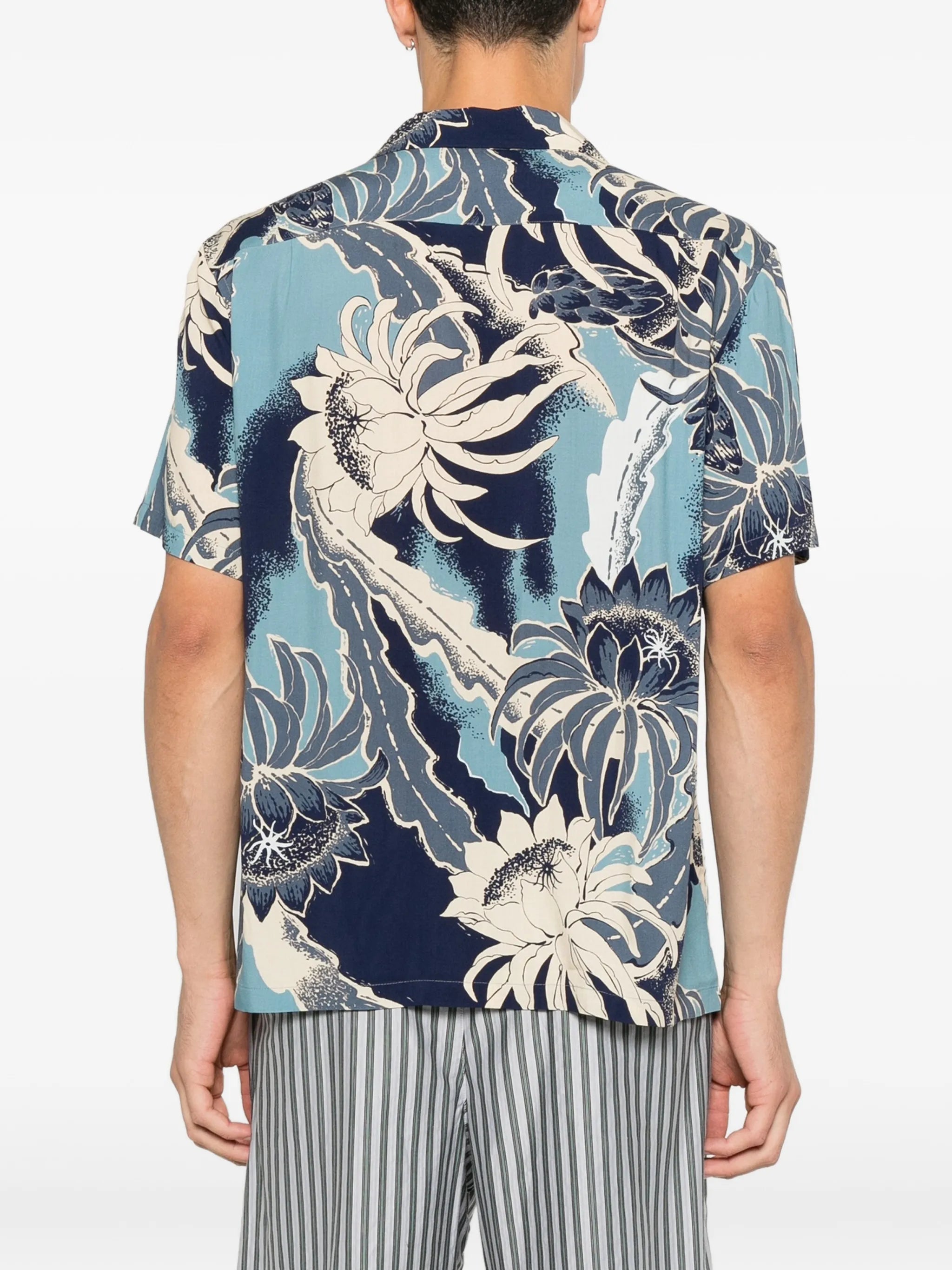 floral-print camp-collar shirt