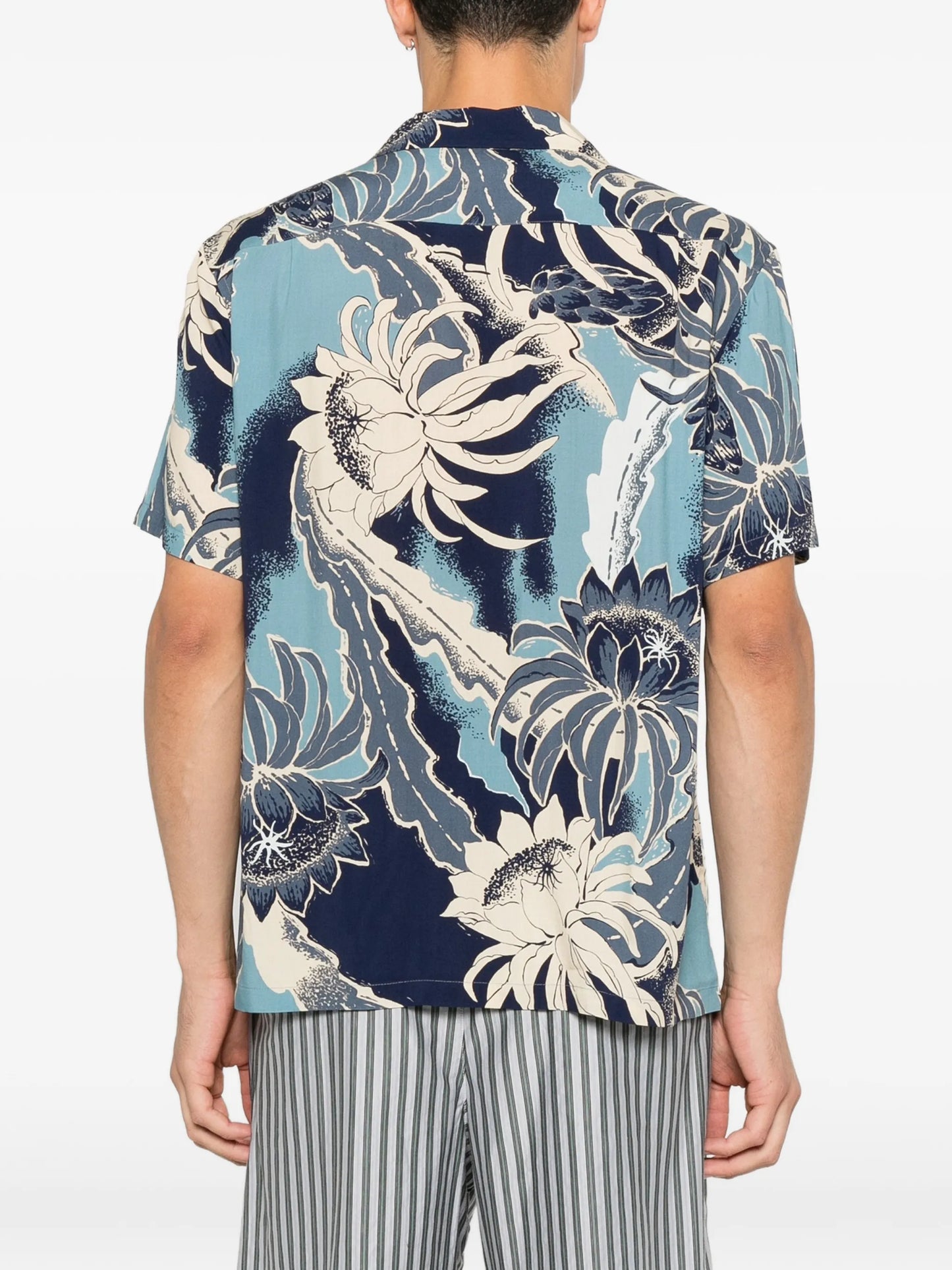 floral-print camp-collar shirt