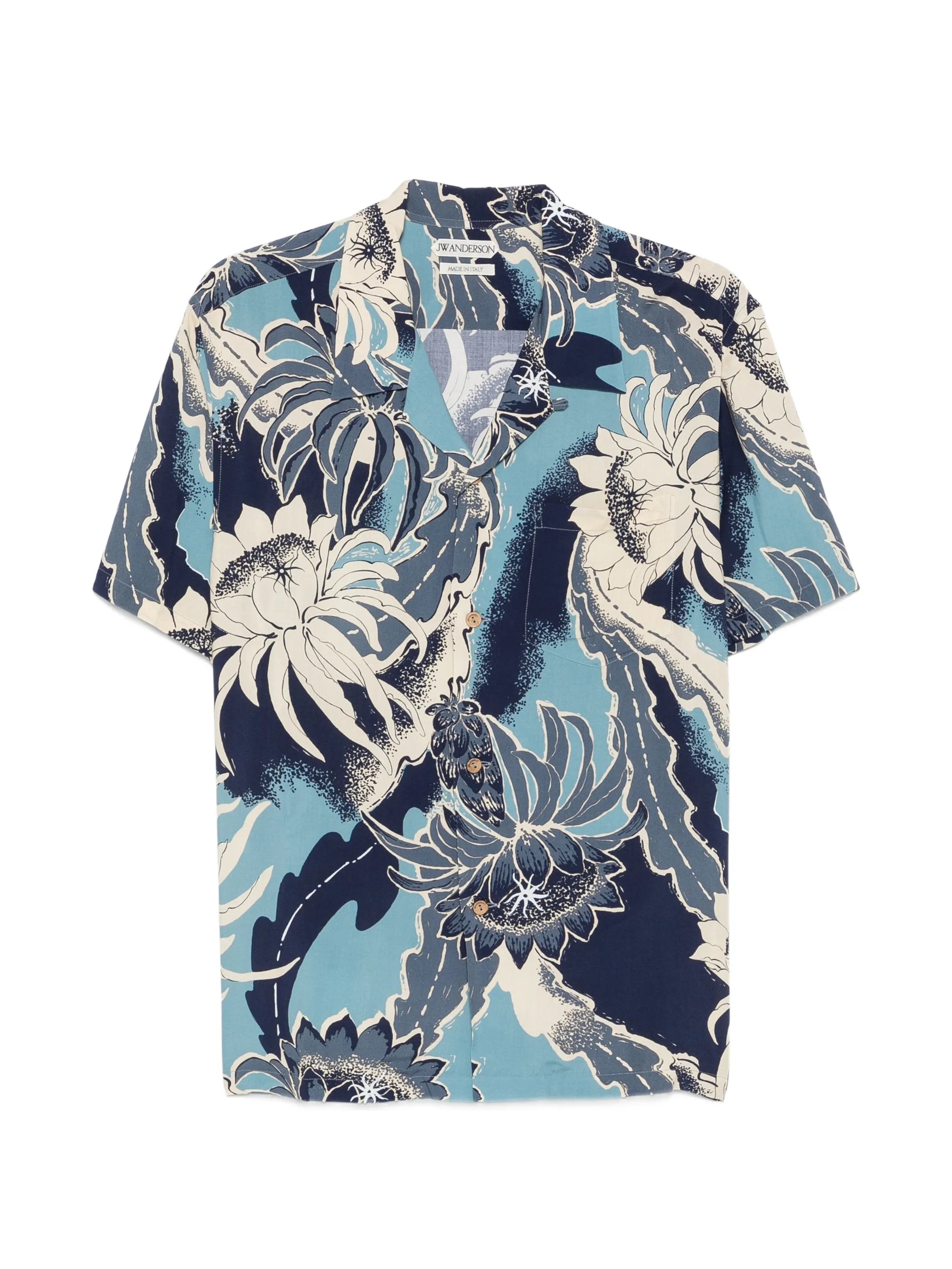 floral-print camp-collar shirt