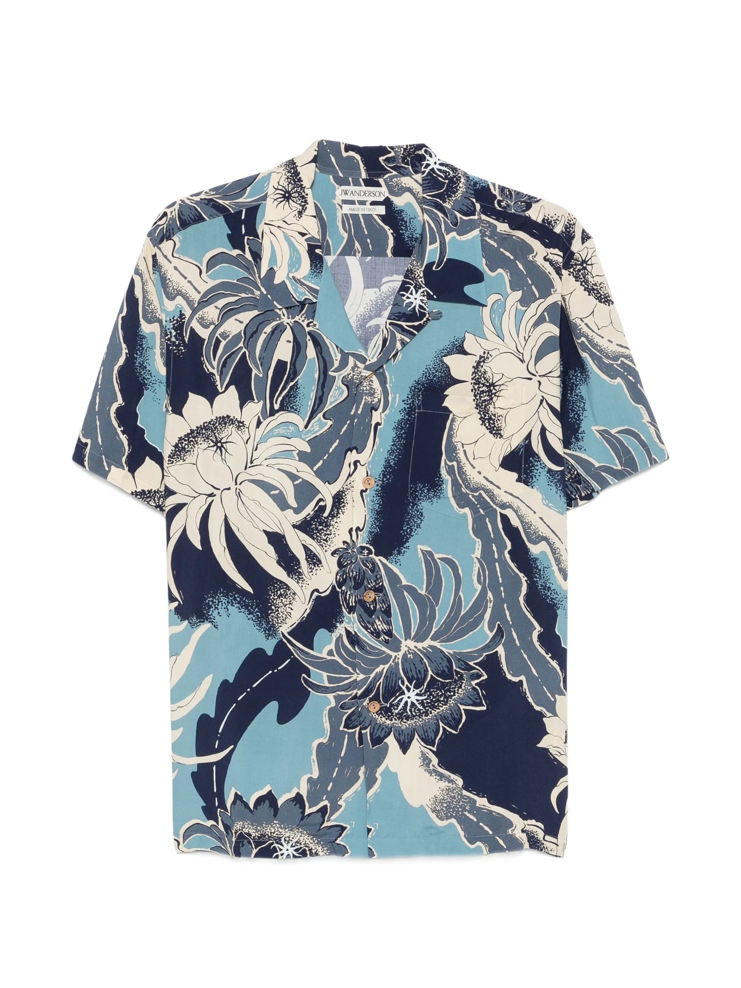 floral-print camp-collar shirt