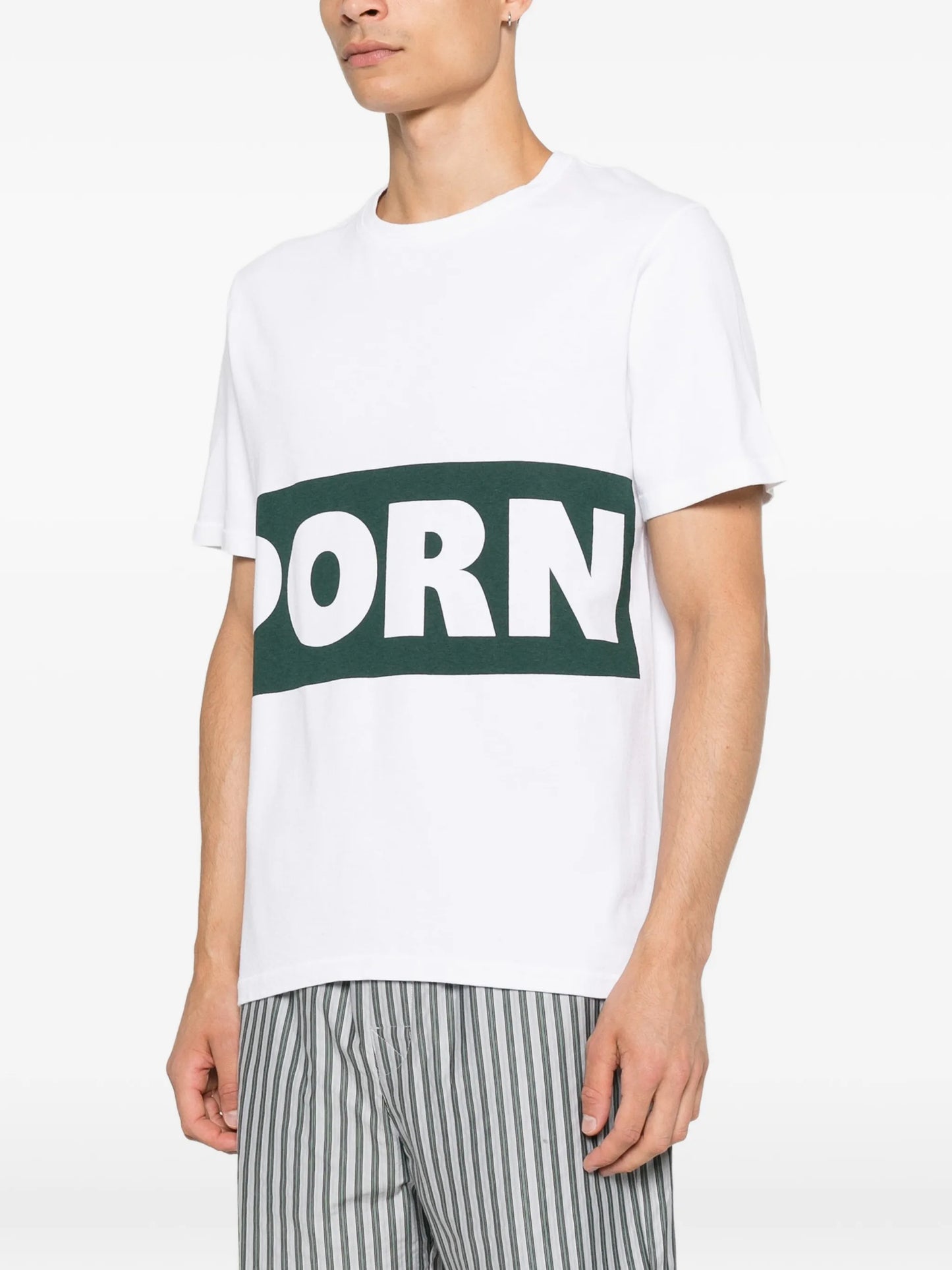 print-detail short-sleeve T-shirt