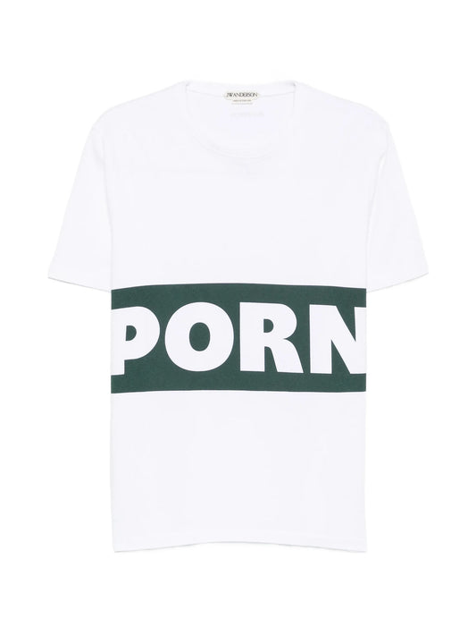 print-detail short-sleeve T-shirt