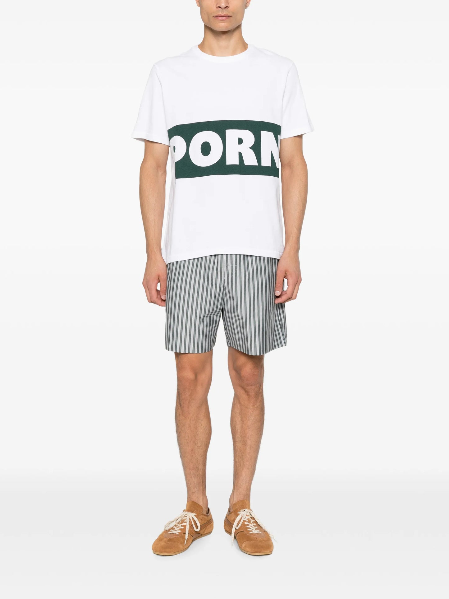 print-detail short-sleeve T-shirt
