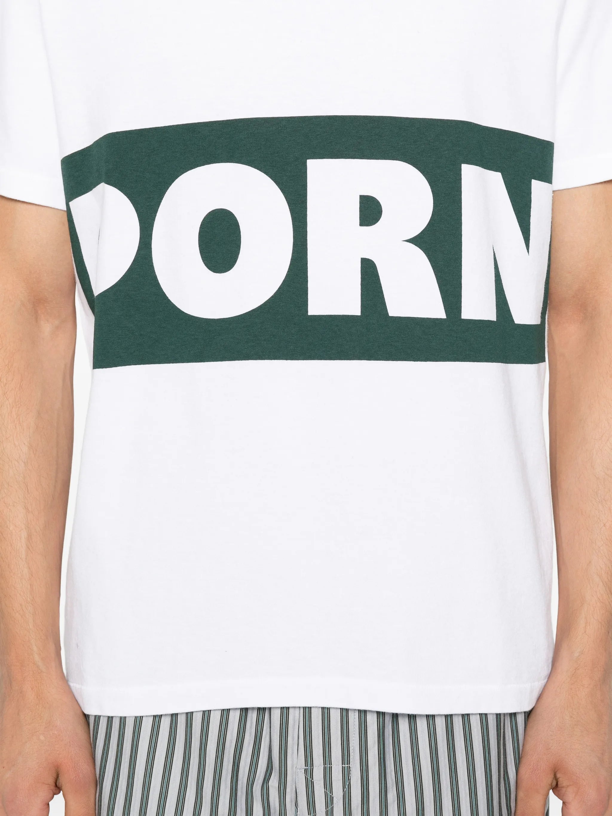 print-detail short-sleeve T-shirt