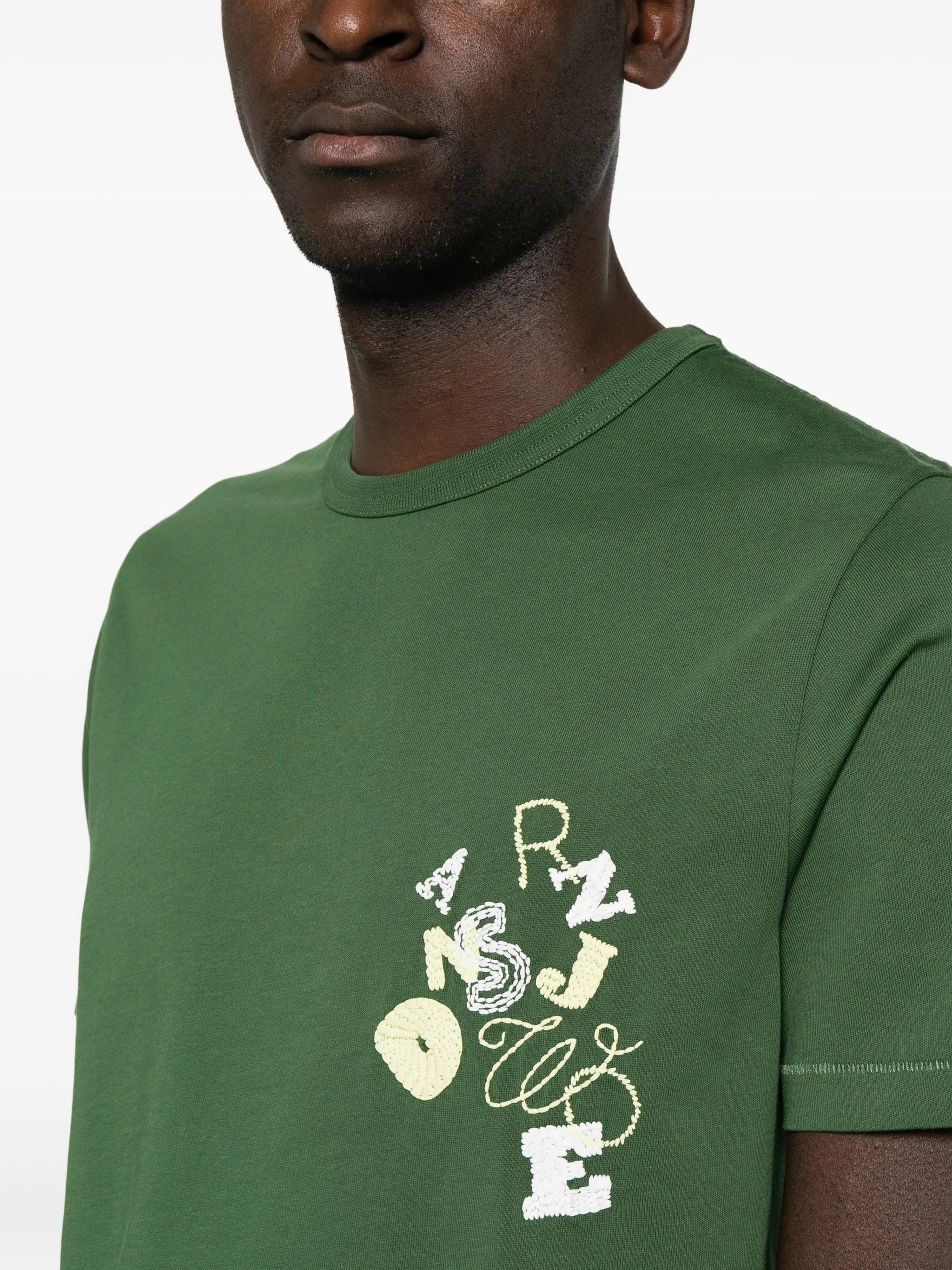 scattered-letters T-shirt