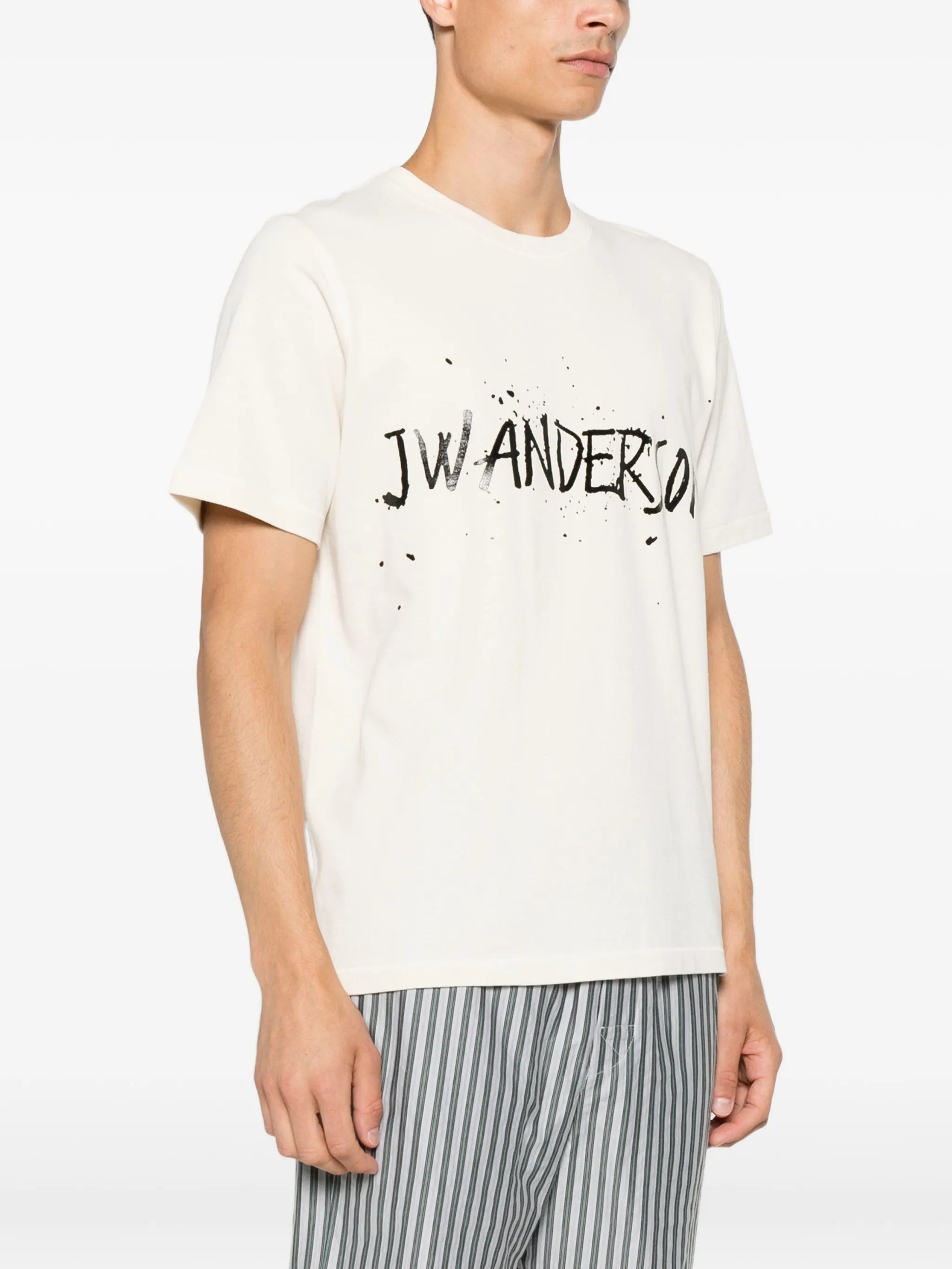 circular T-shirt in ecru