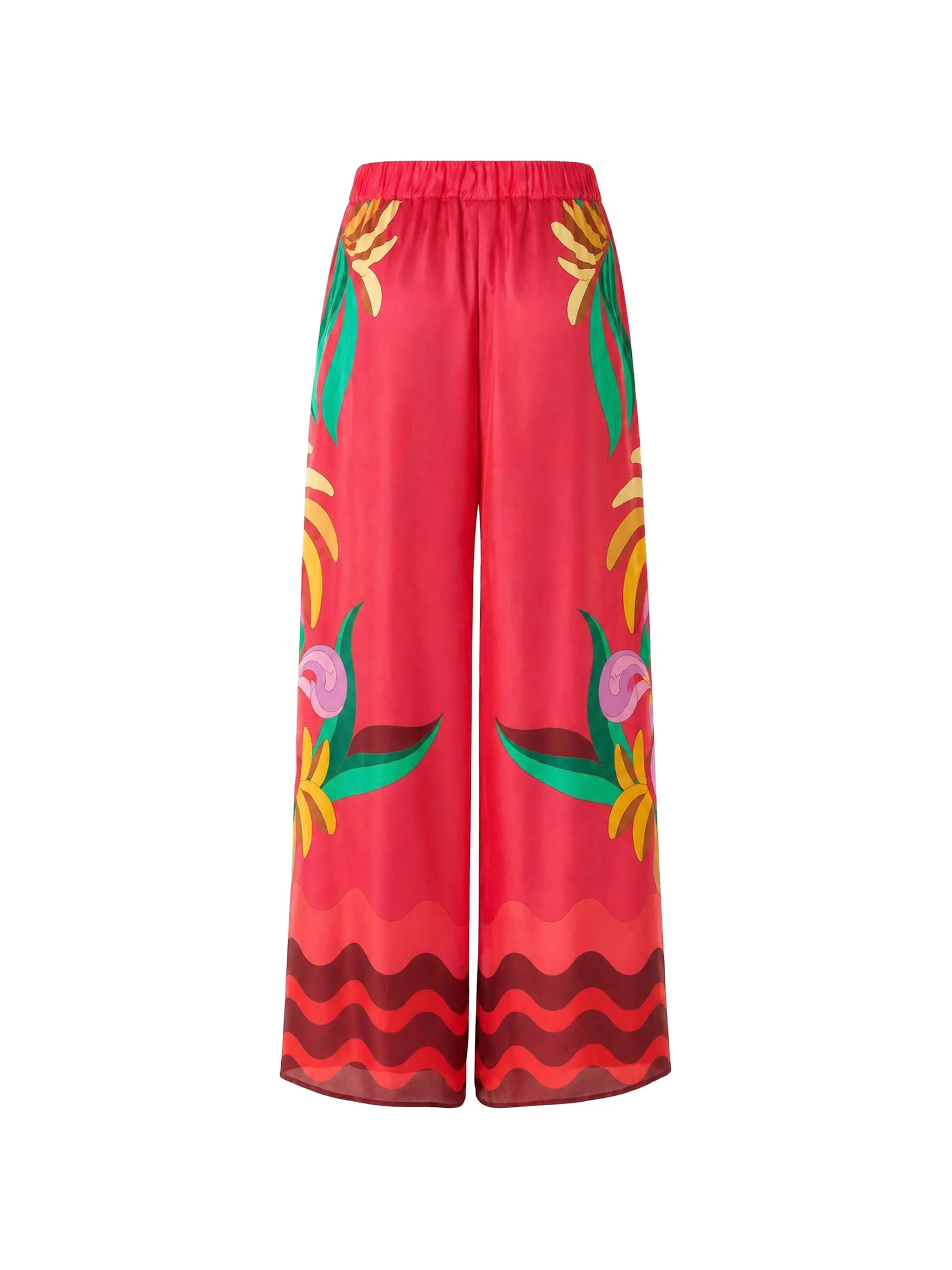 graphic-print palazzo pants