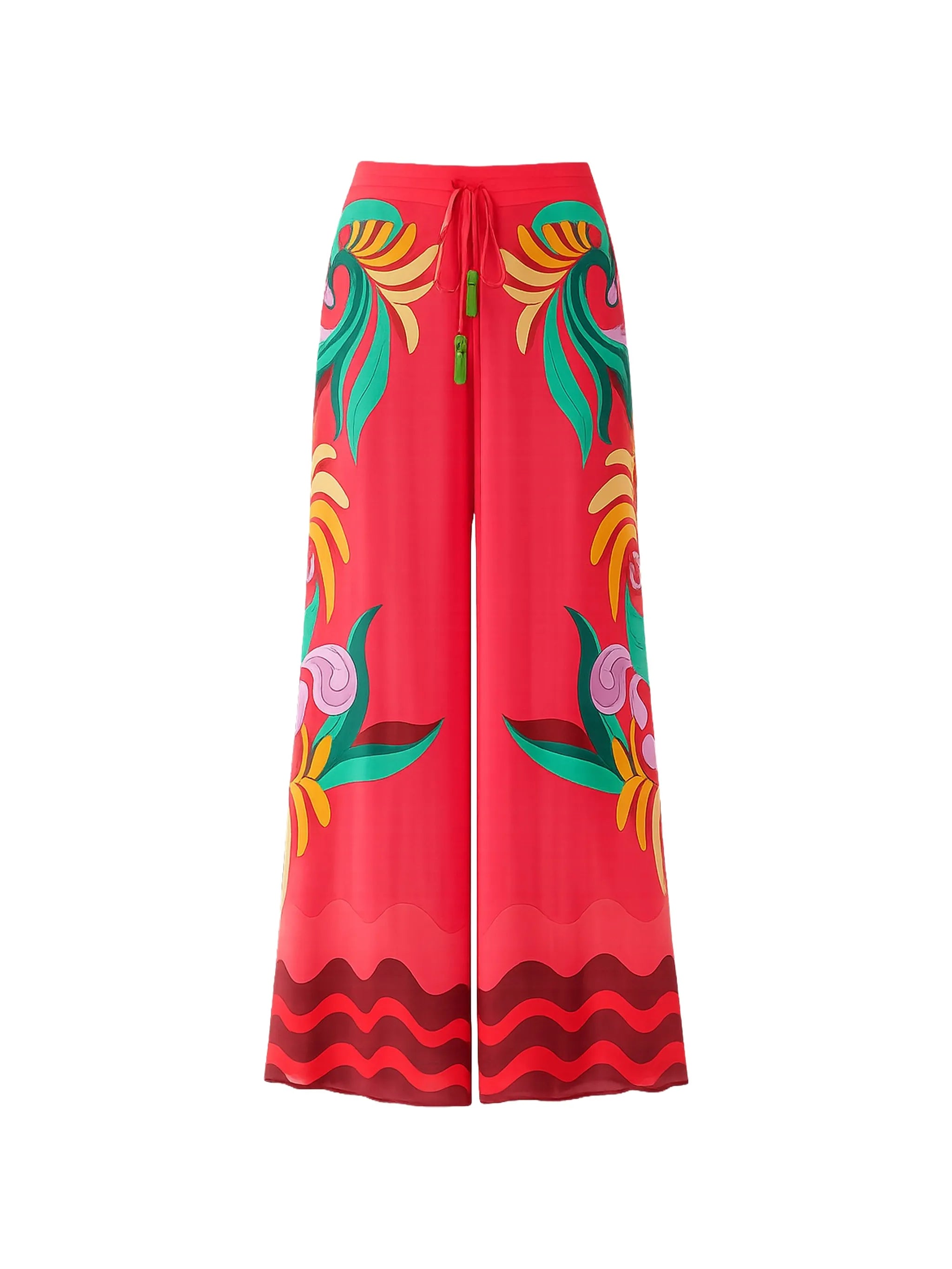 graphic-print palazzo pants
