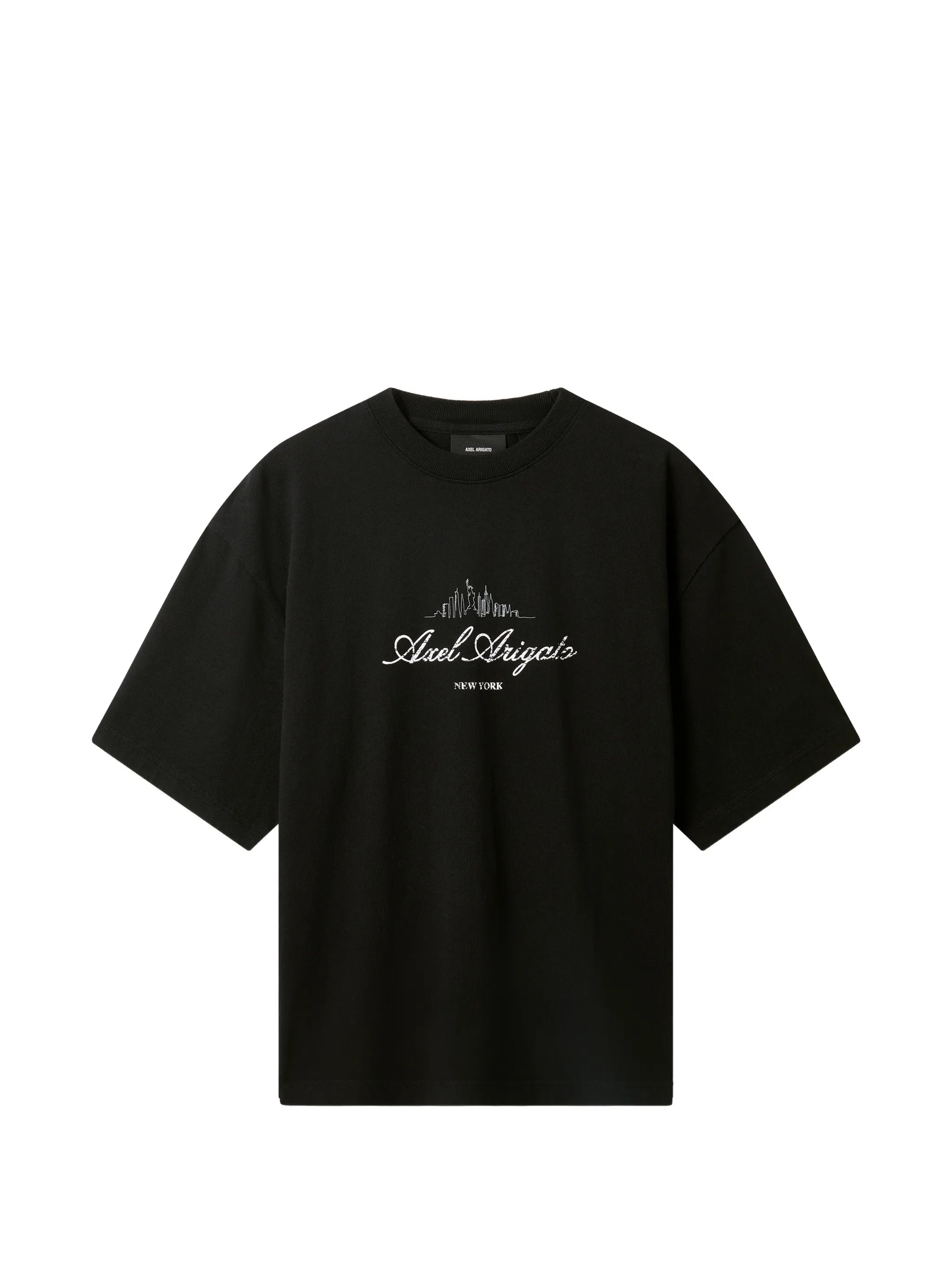 logo-embroidered dropped-shoulder T-shirt