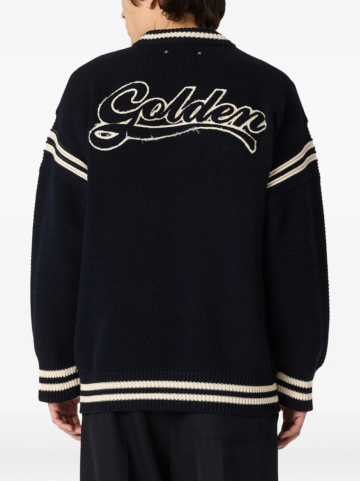 boxy sweater in cotton with embroidery