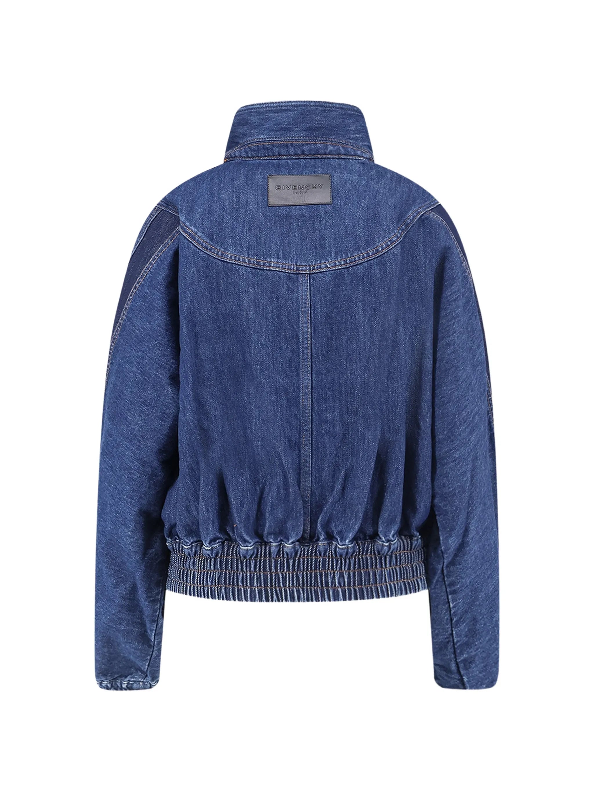 blouson in medium blue denim