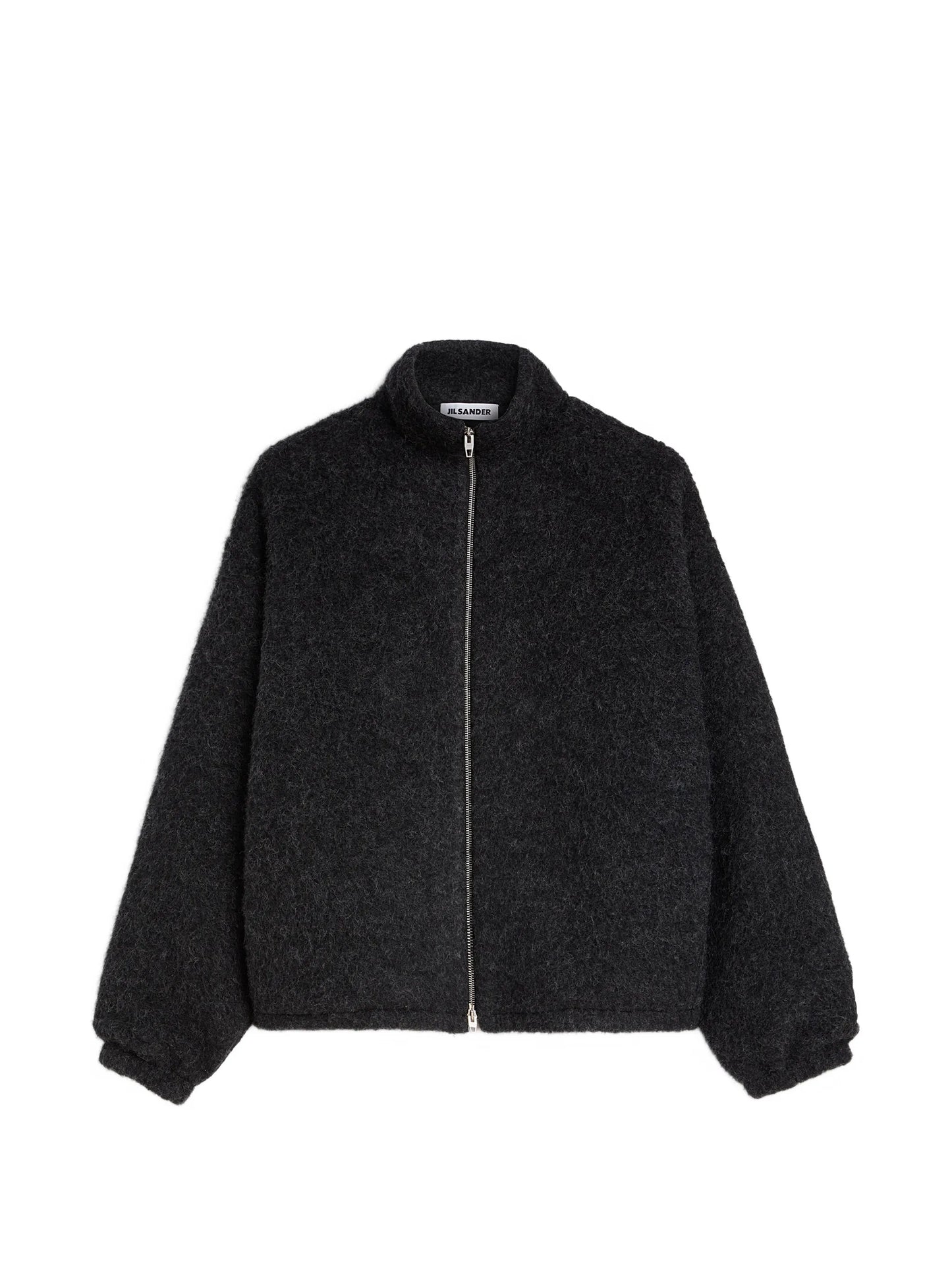 zip-up wool-fleece sweater