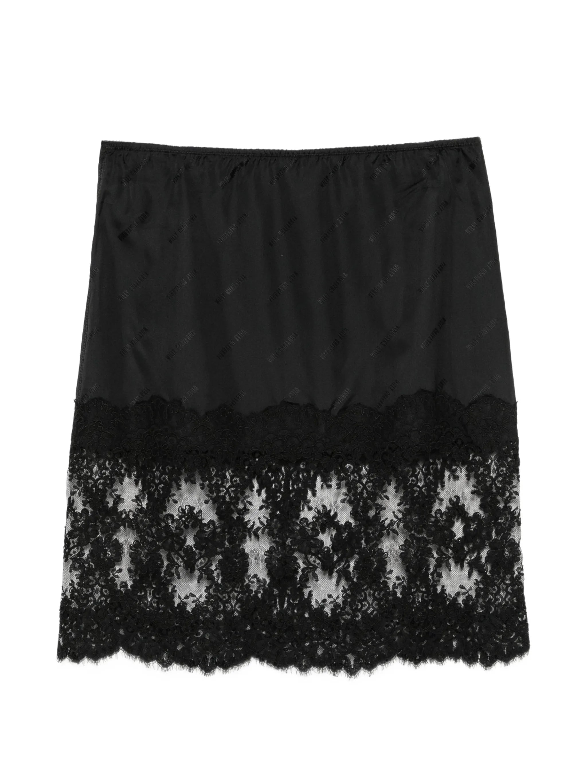 Fondo lace-trim midi skirt