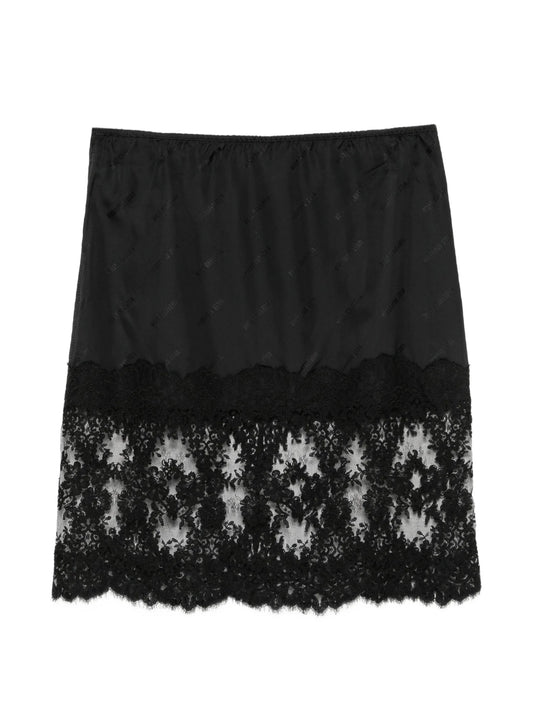 Fondo lace-trim midi skirt