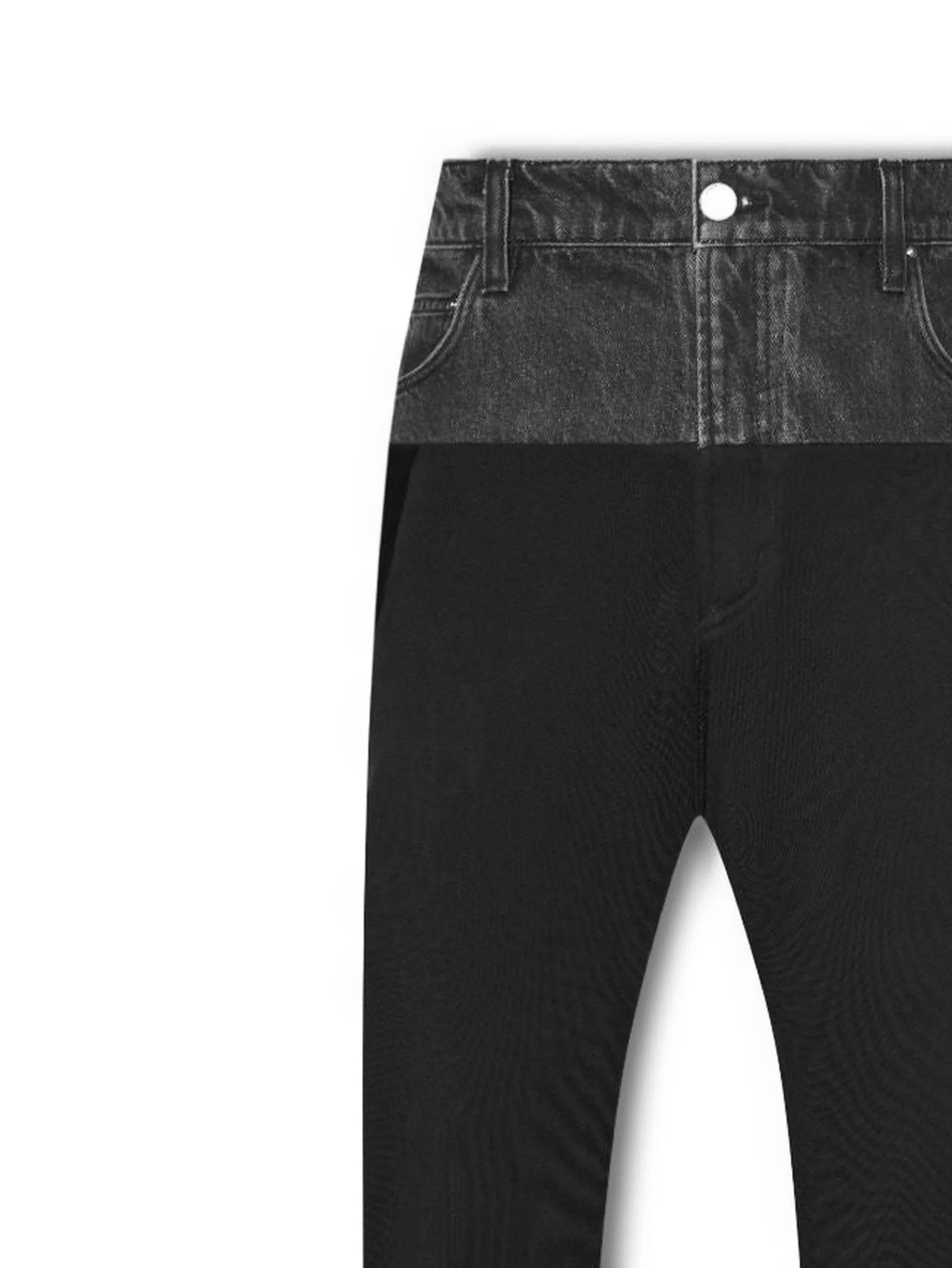 hybrid drawstring-cuff track pants