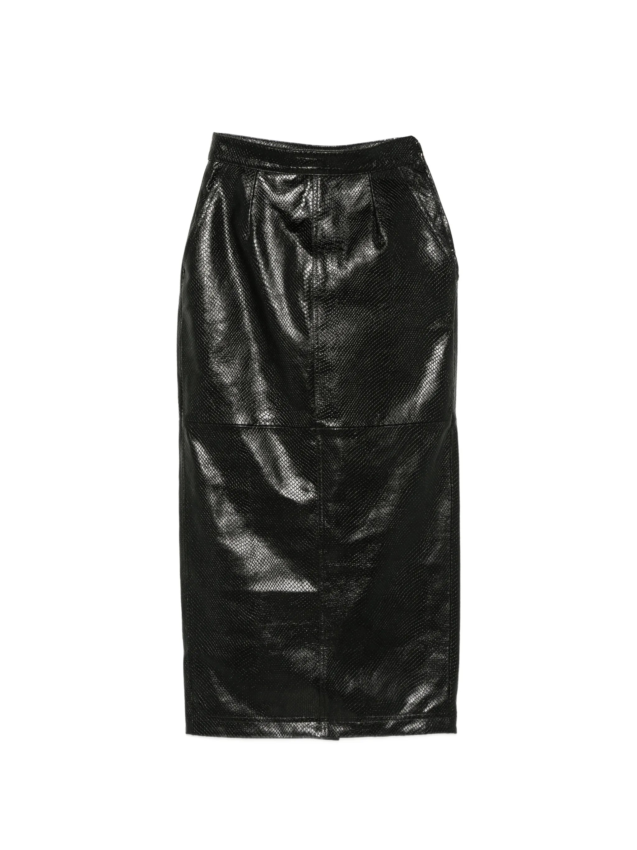 leather tubo skirt