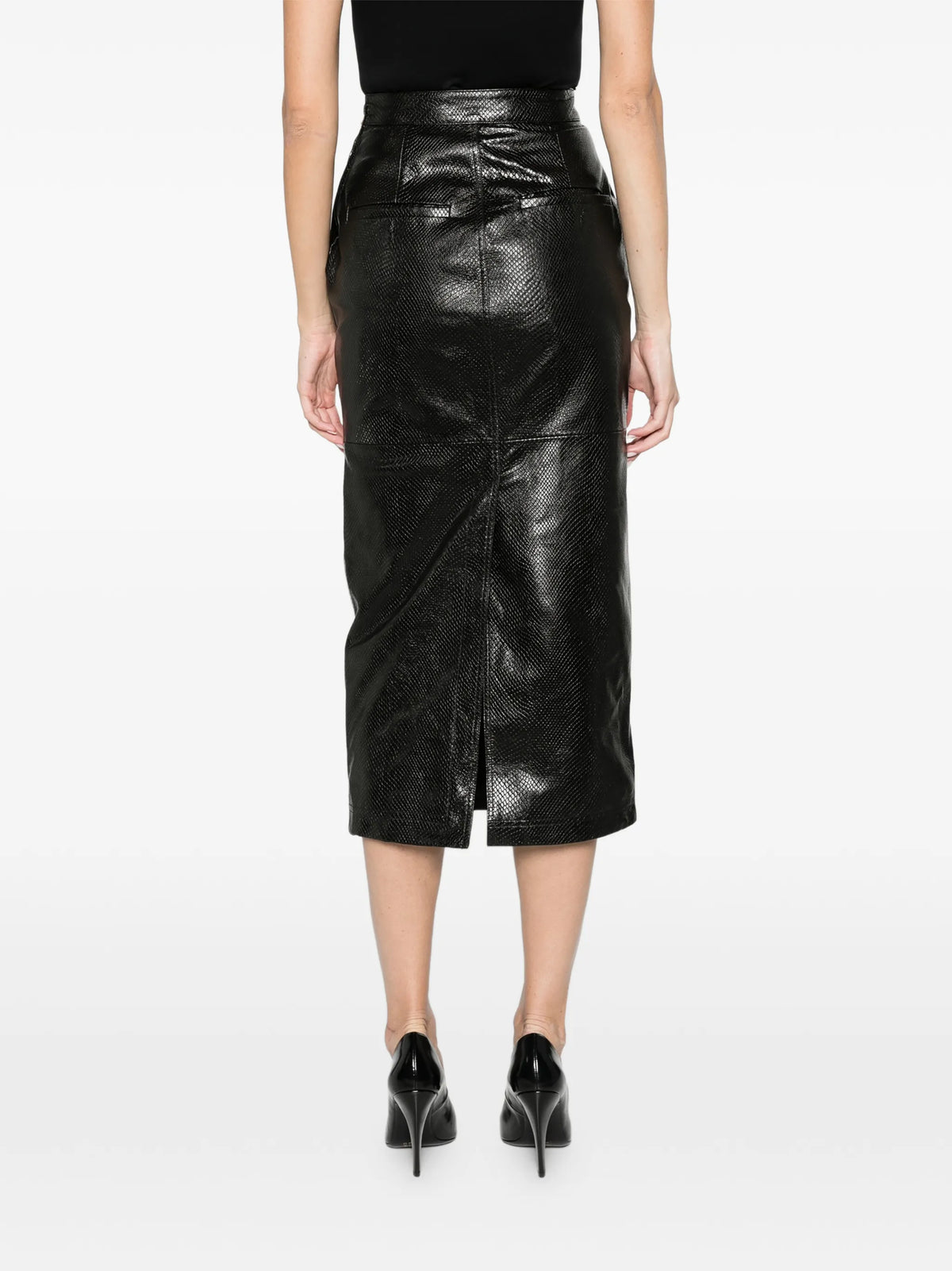 leather tubo skirt
