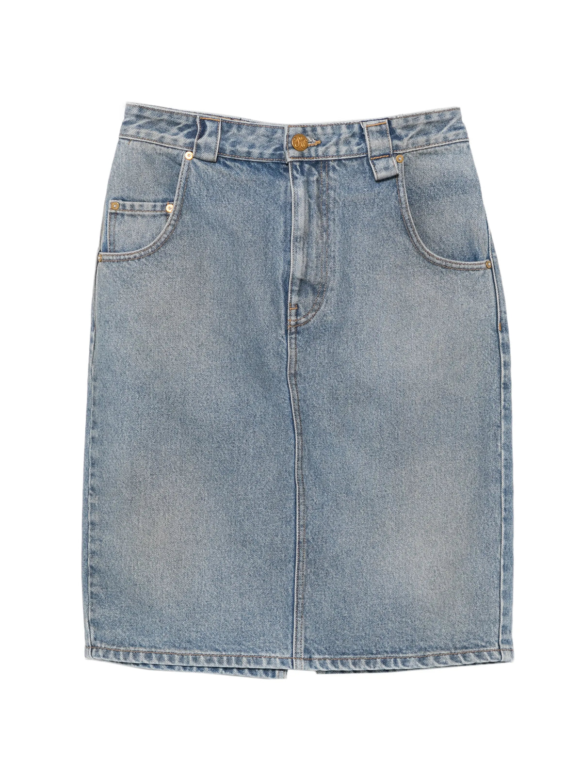 Bad Girl denim midi skirt