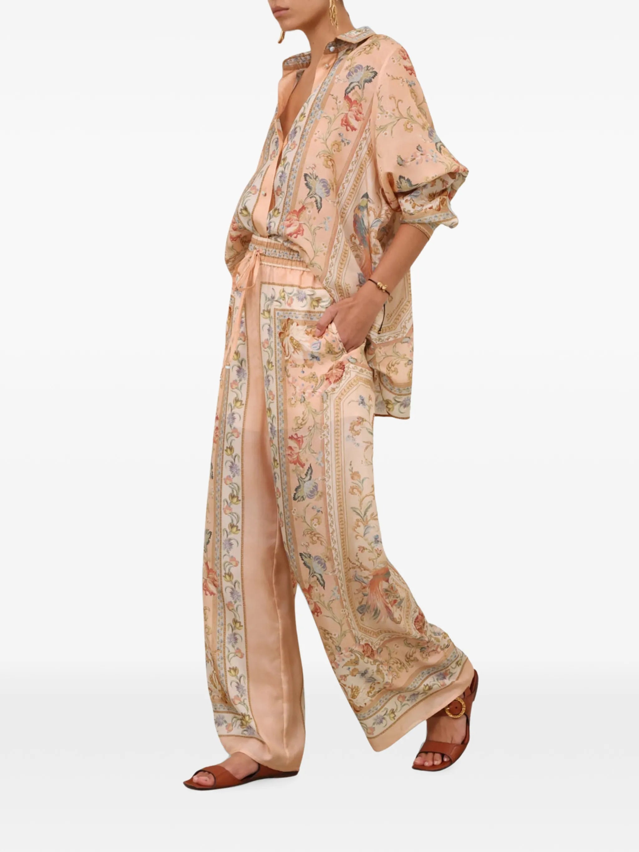 Roselight paisley-print shirt