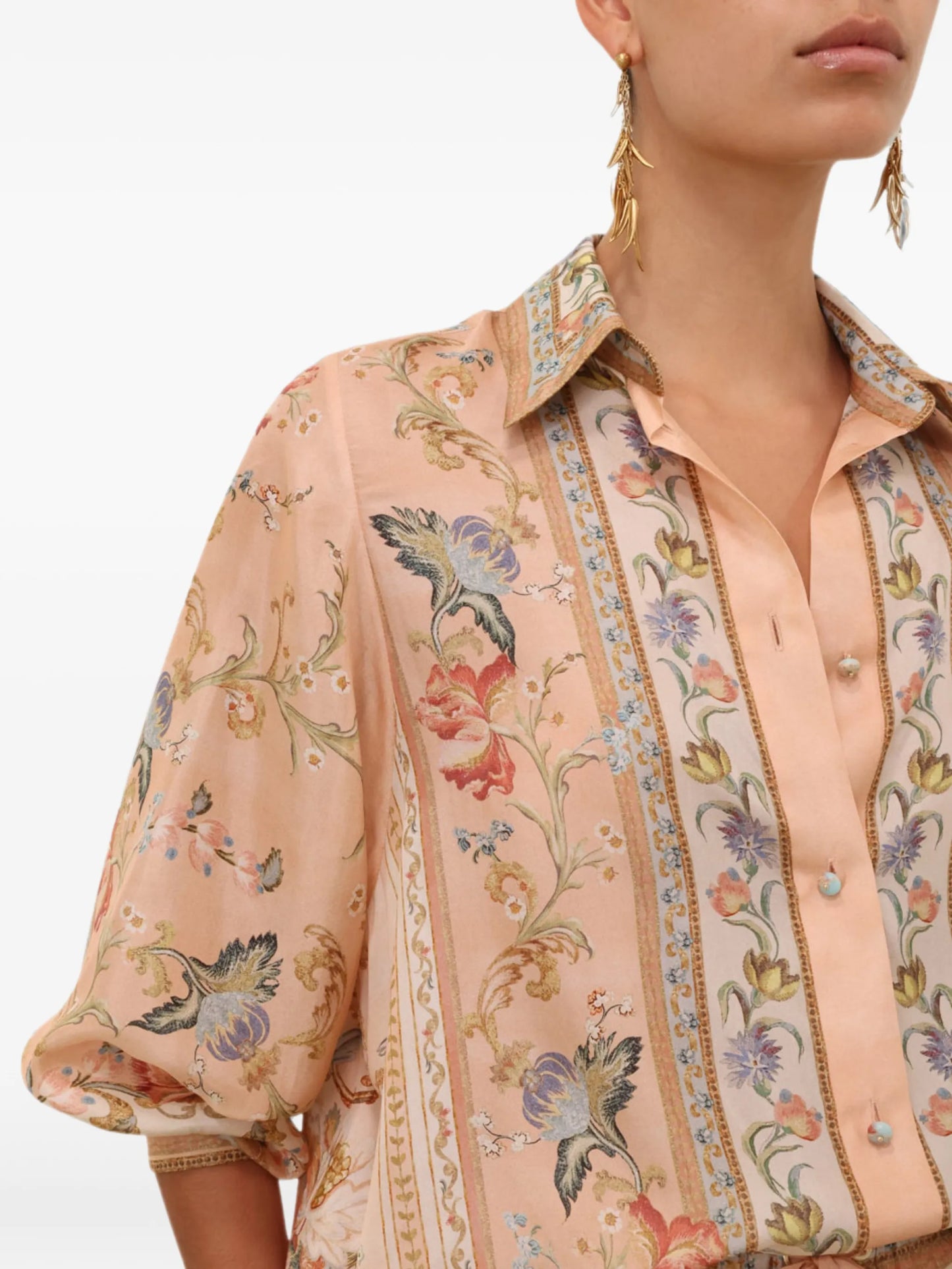 Roselight paisley-print shirt
