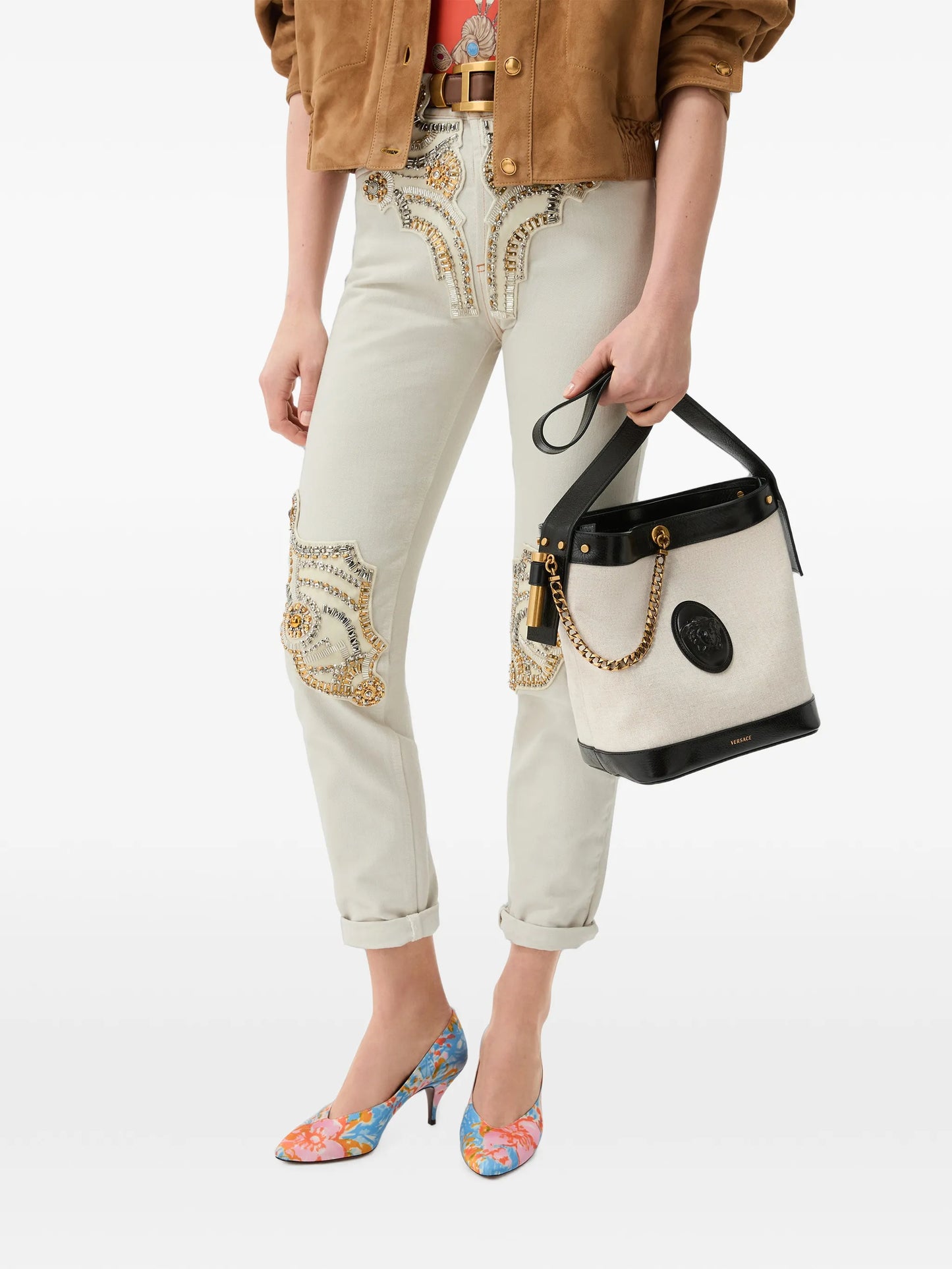 small Pivot canvas bucket bag