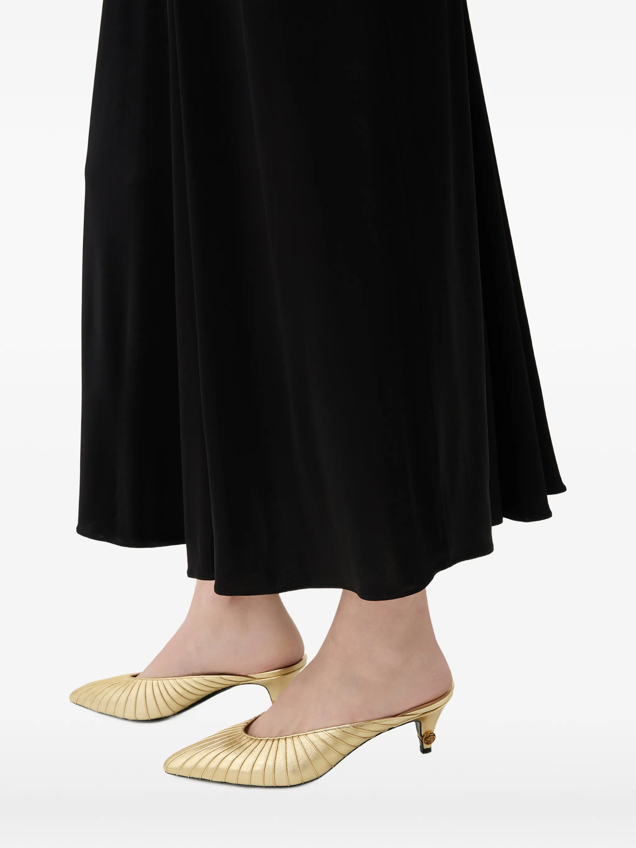 Gianni metallic-nappa mules 55 mm