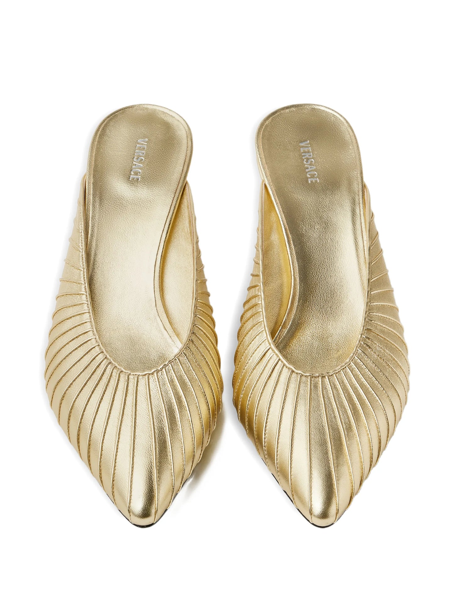 Gianni metallic-nappa mules 55 mm