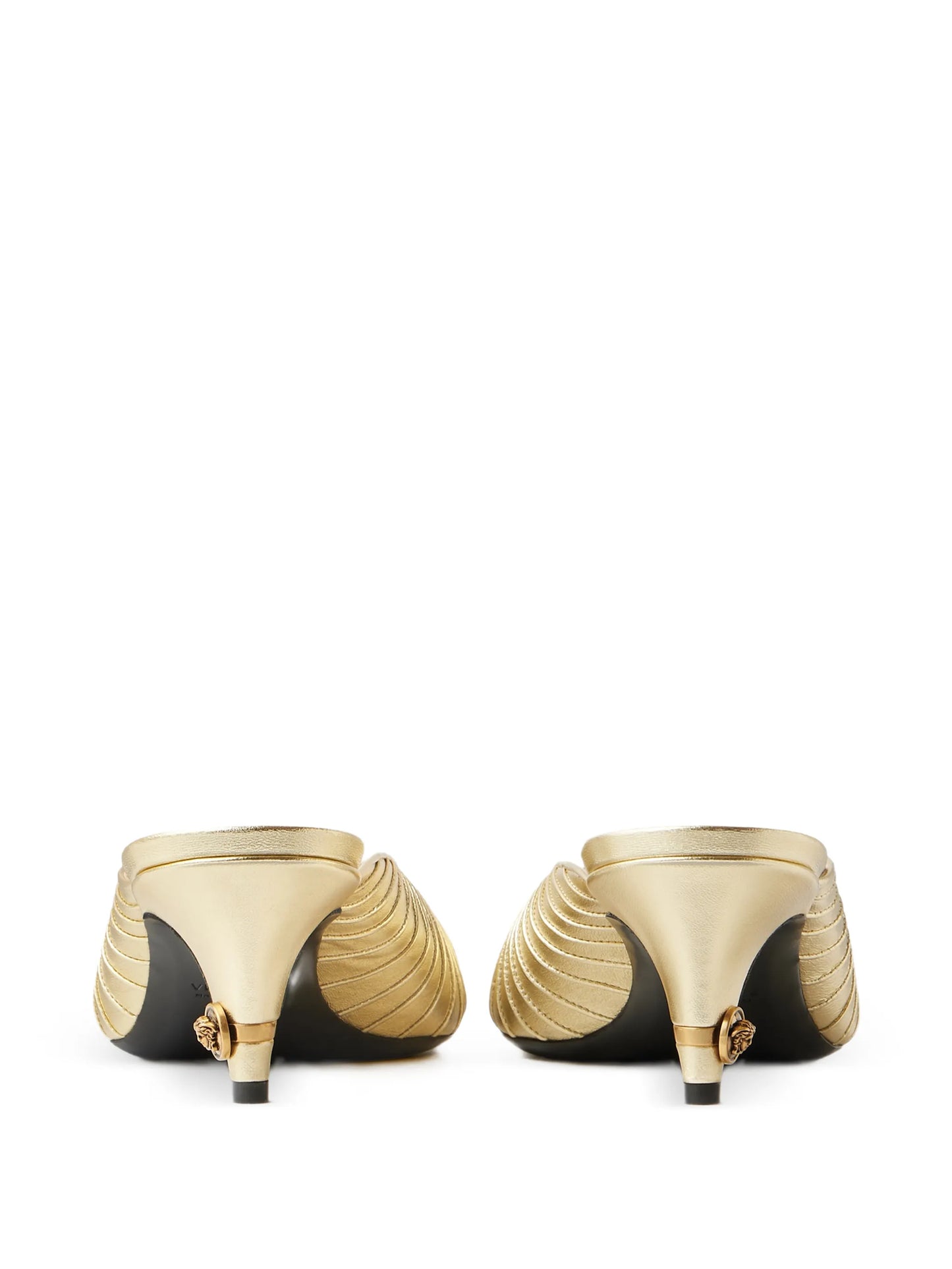 Gianni metallic-nappa mules 55 mm