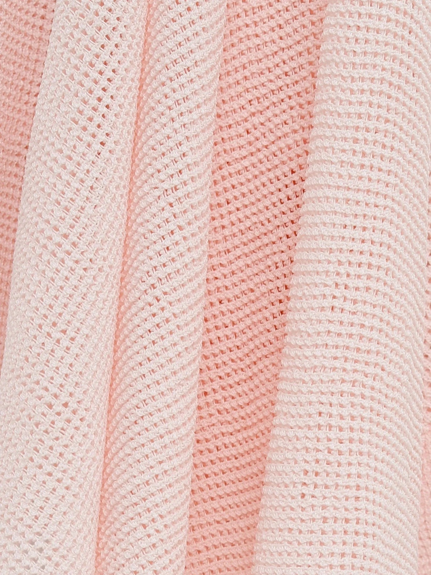The Voile asymmetric-hem open-knit midi skirt