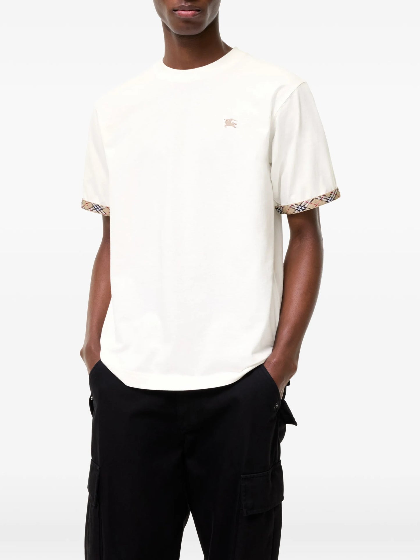 embroidered-logo T-shirt