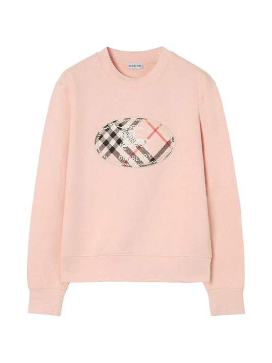 Check Knight stamp cotton sweatshirt