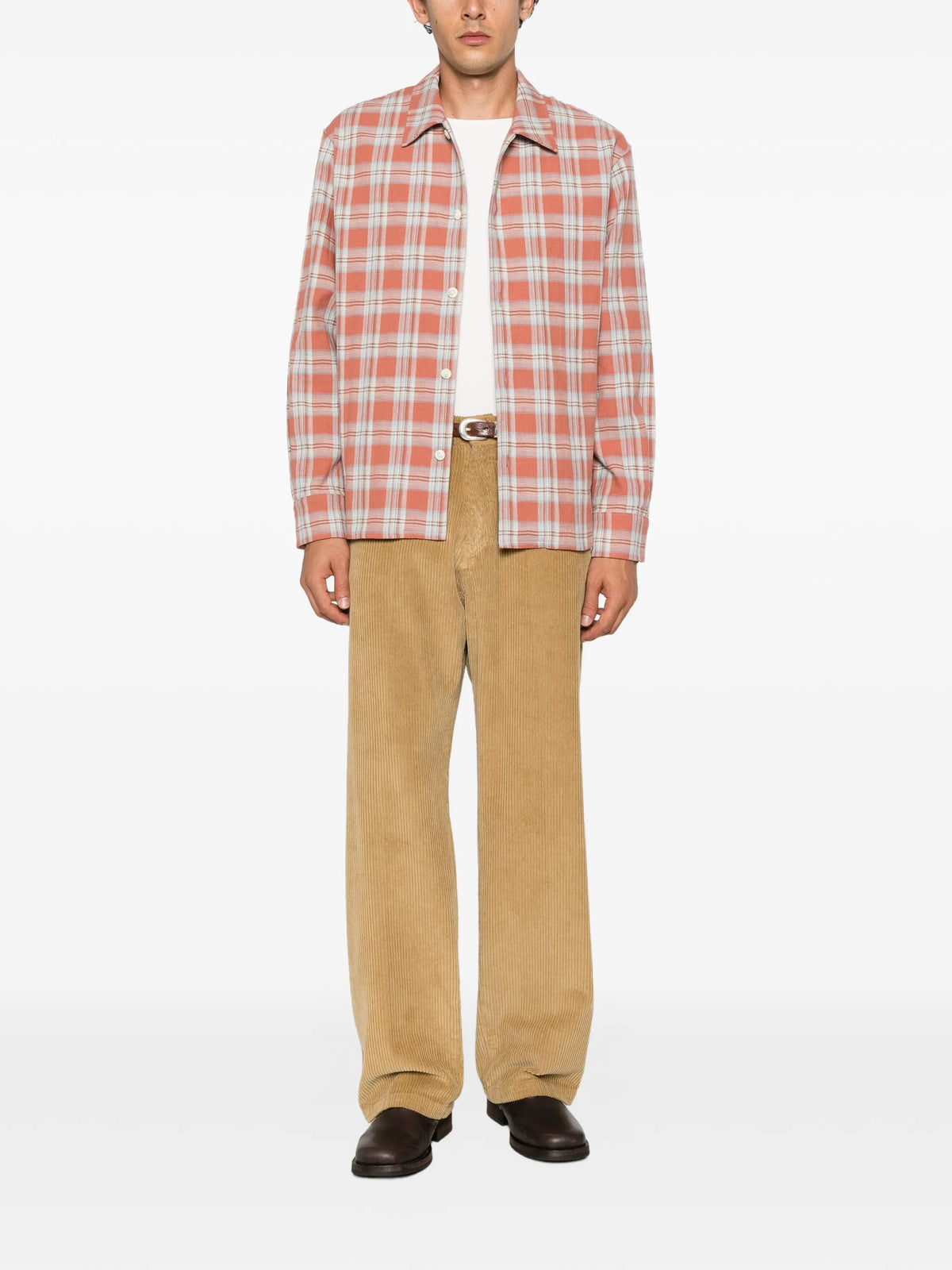 check-pattern shirt