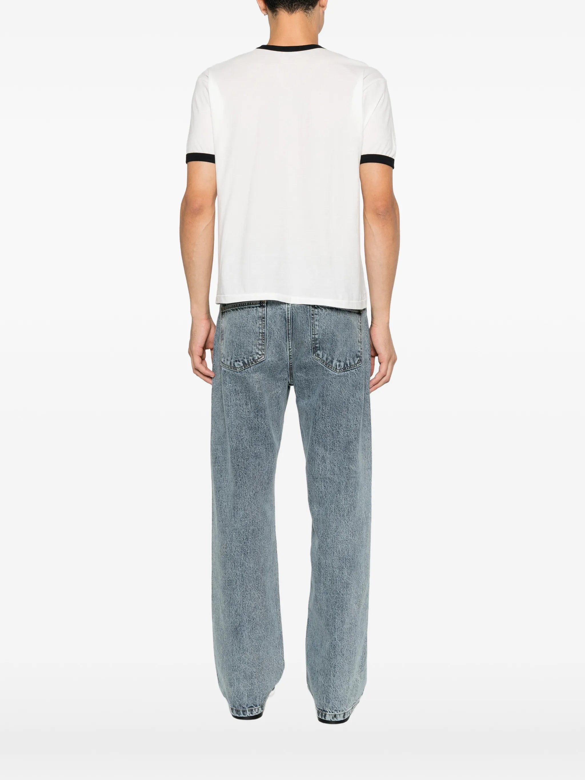 graphic-print ringer T-shirt