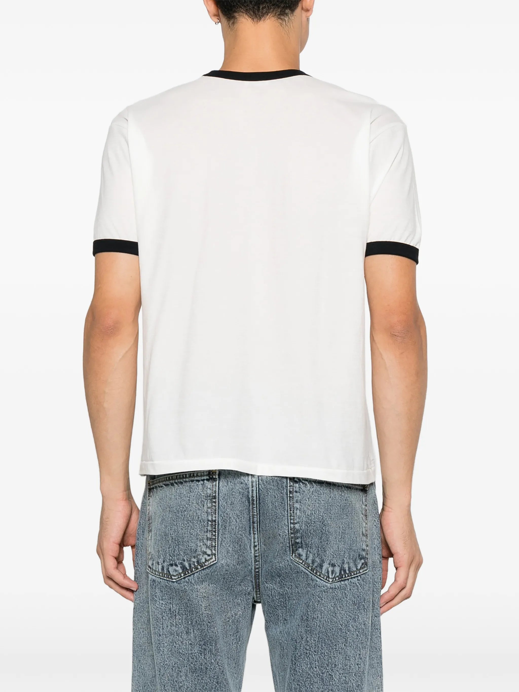 graphic-print ringer T-shirt