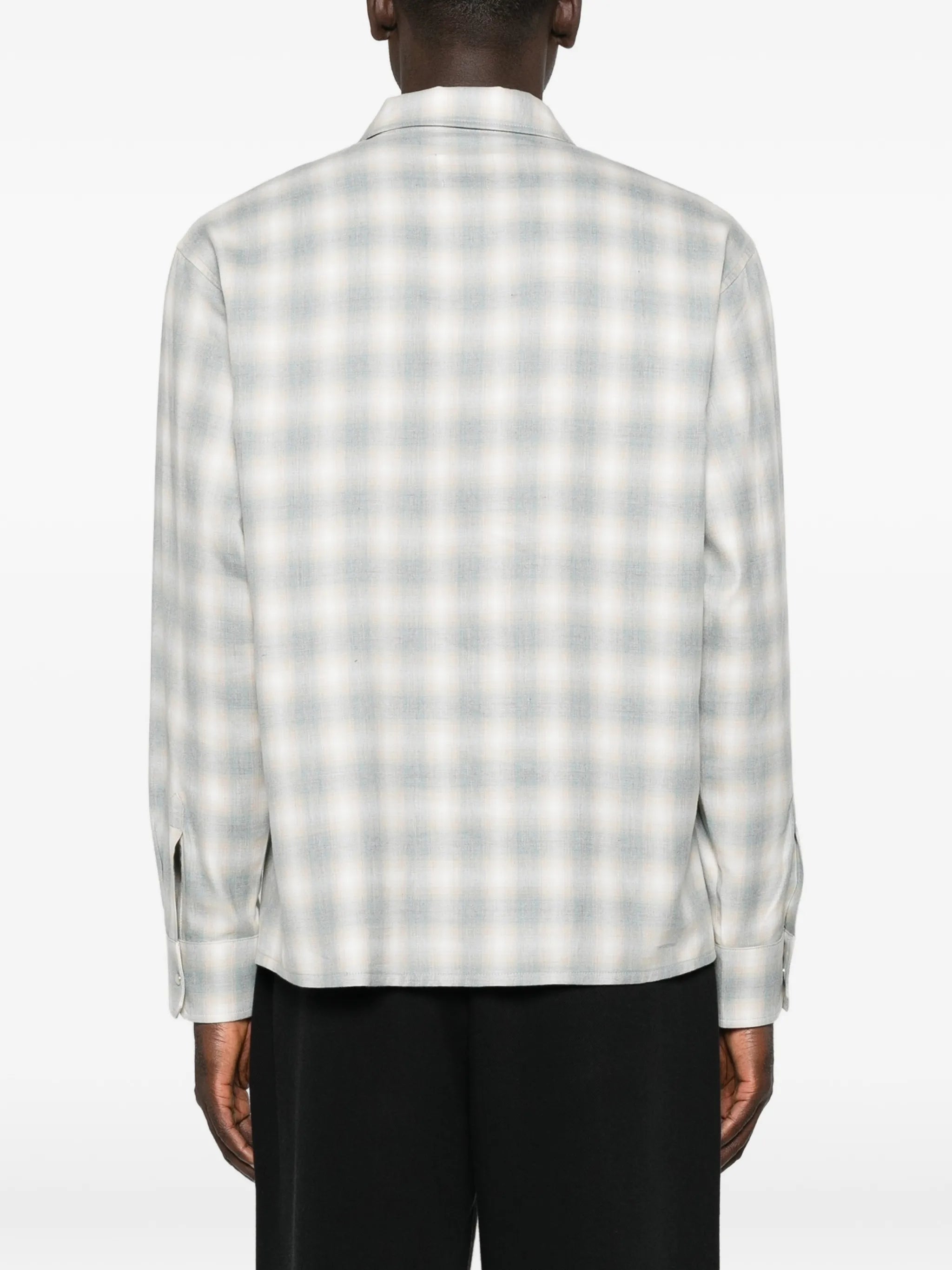 checked long-sleeve shirt