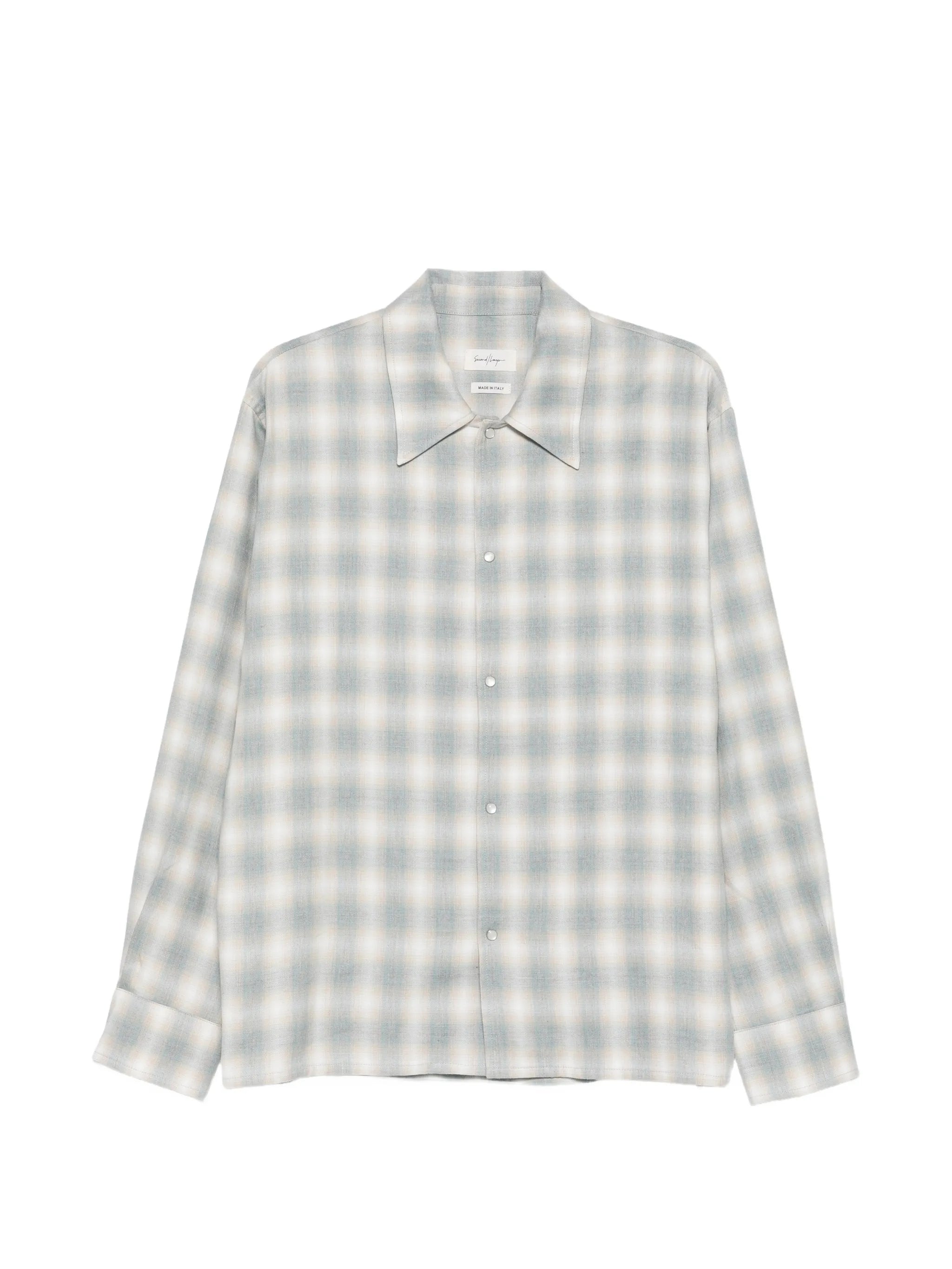 checked long-sleeve shirt