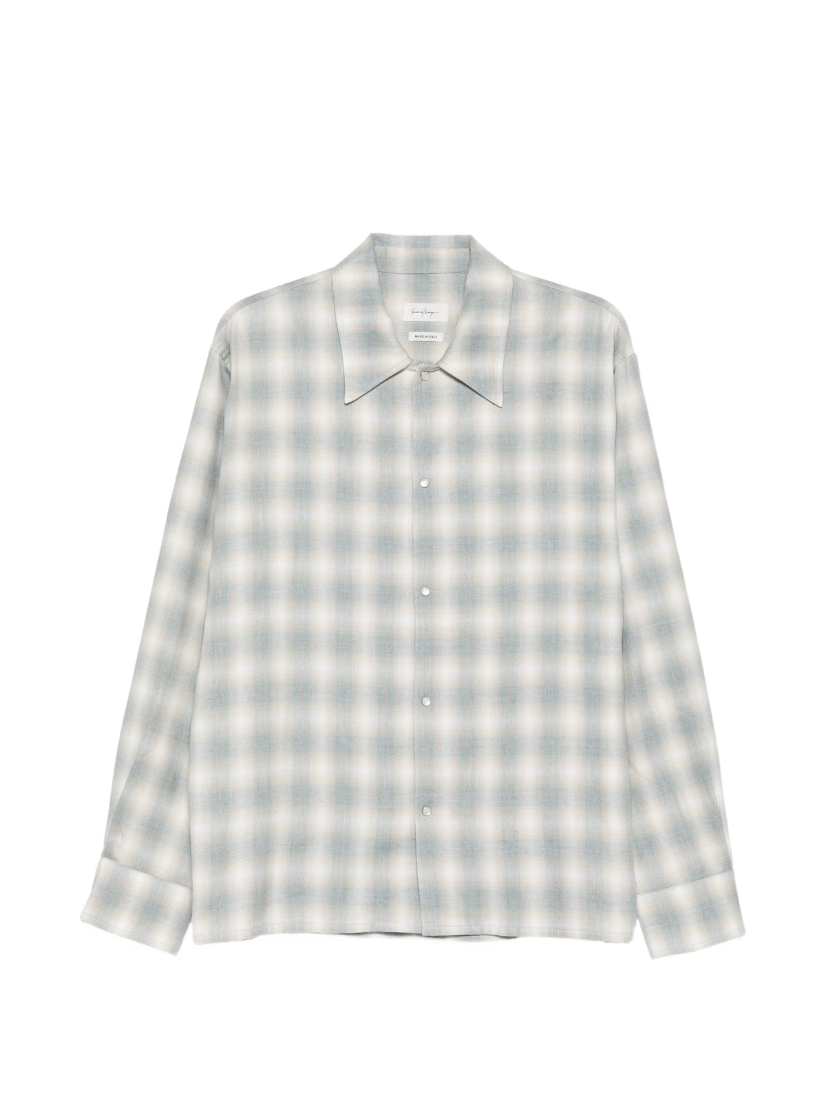 checked long-sleeve shirt