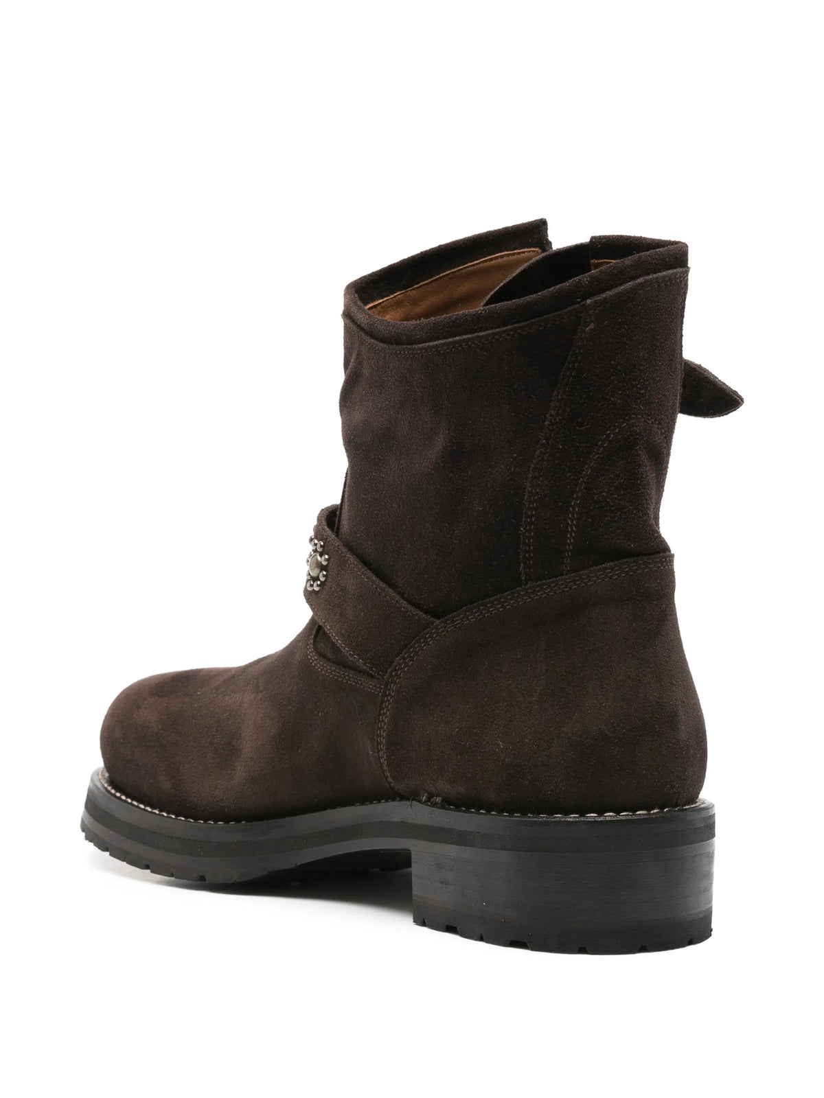 buckled studded boots