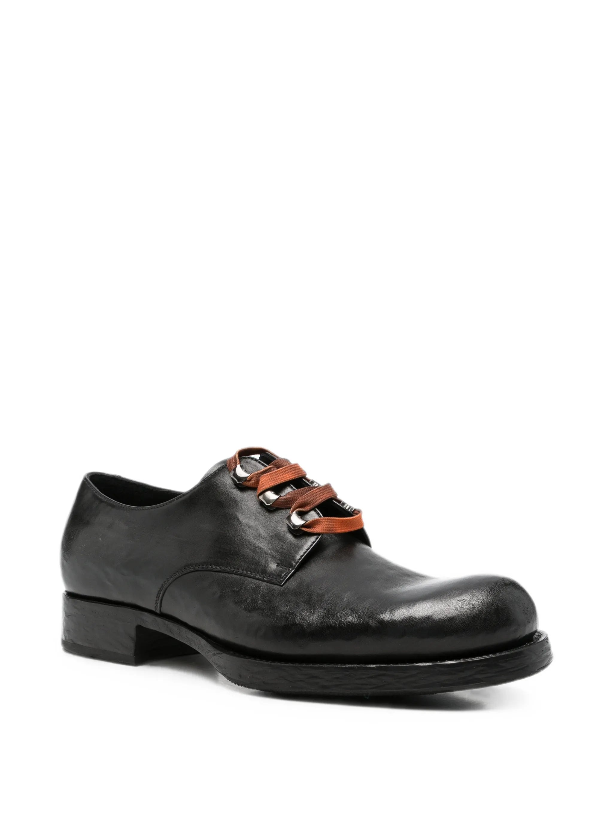 Runway lace-up derby shoes