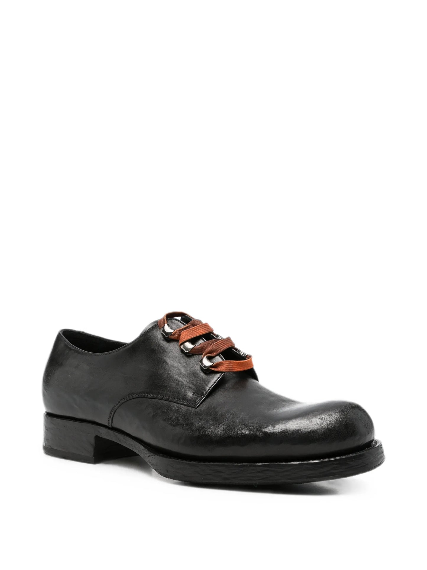 Runway lace-up derby shoes