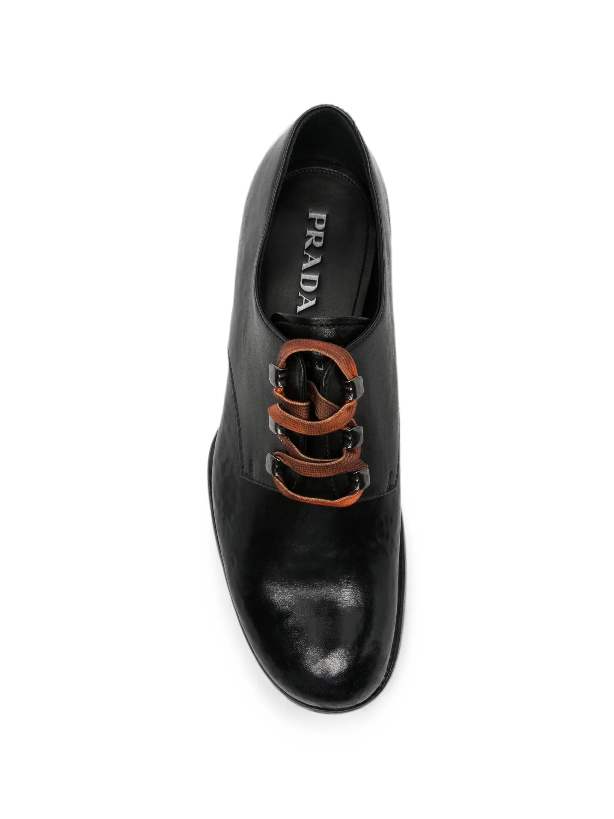 Runway lace-up derby shoes