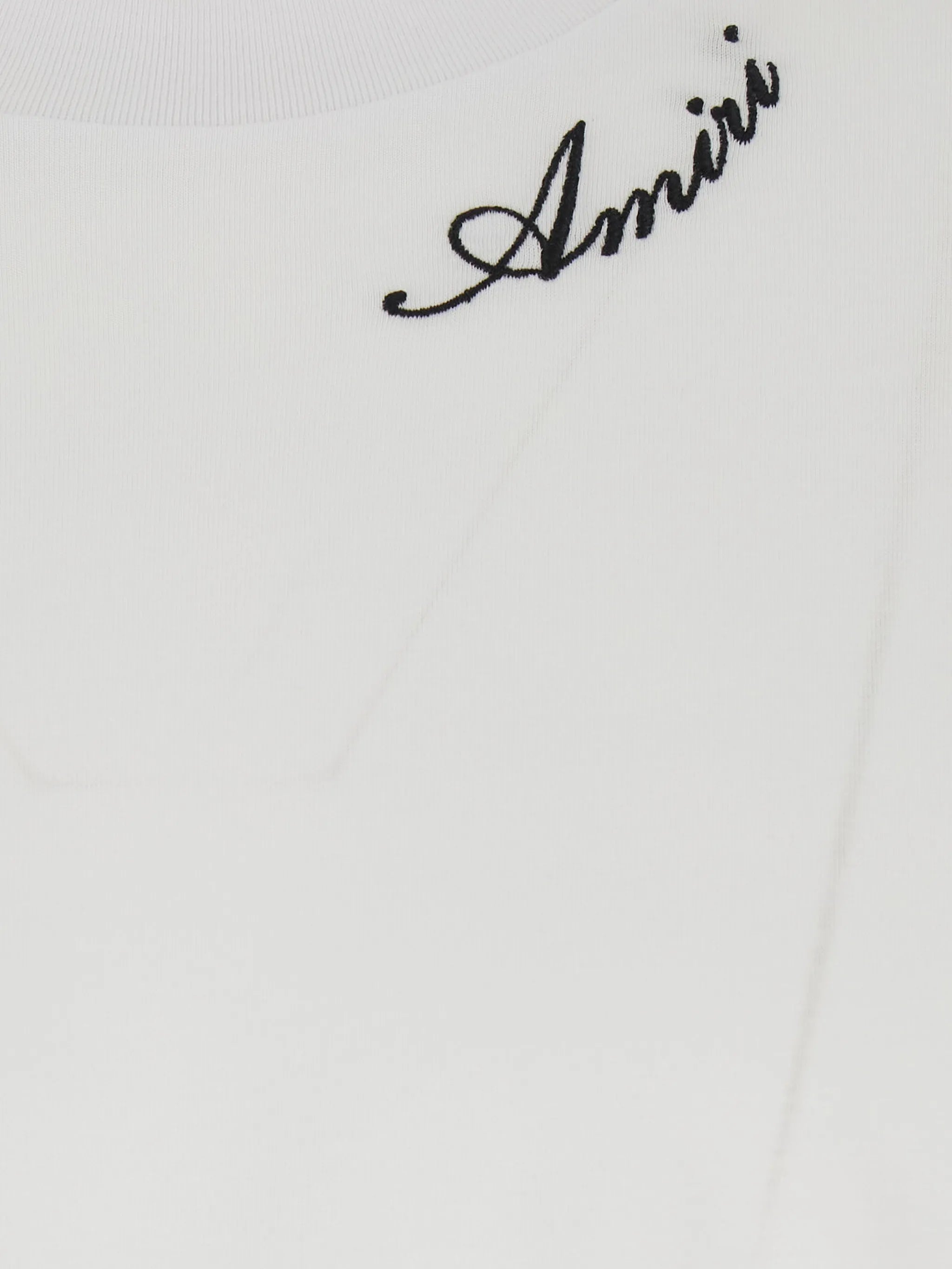 logo-embroidered T-shirt