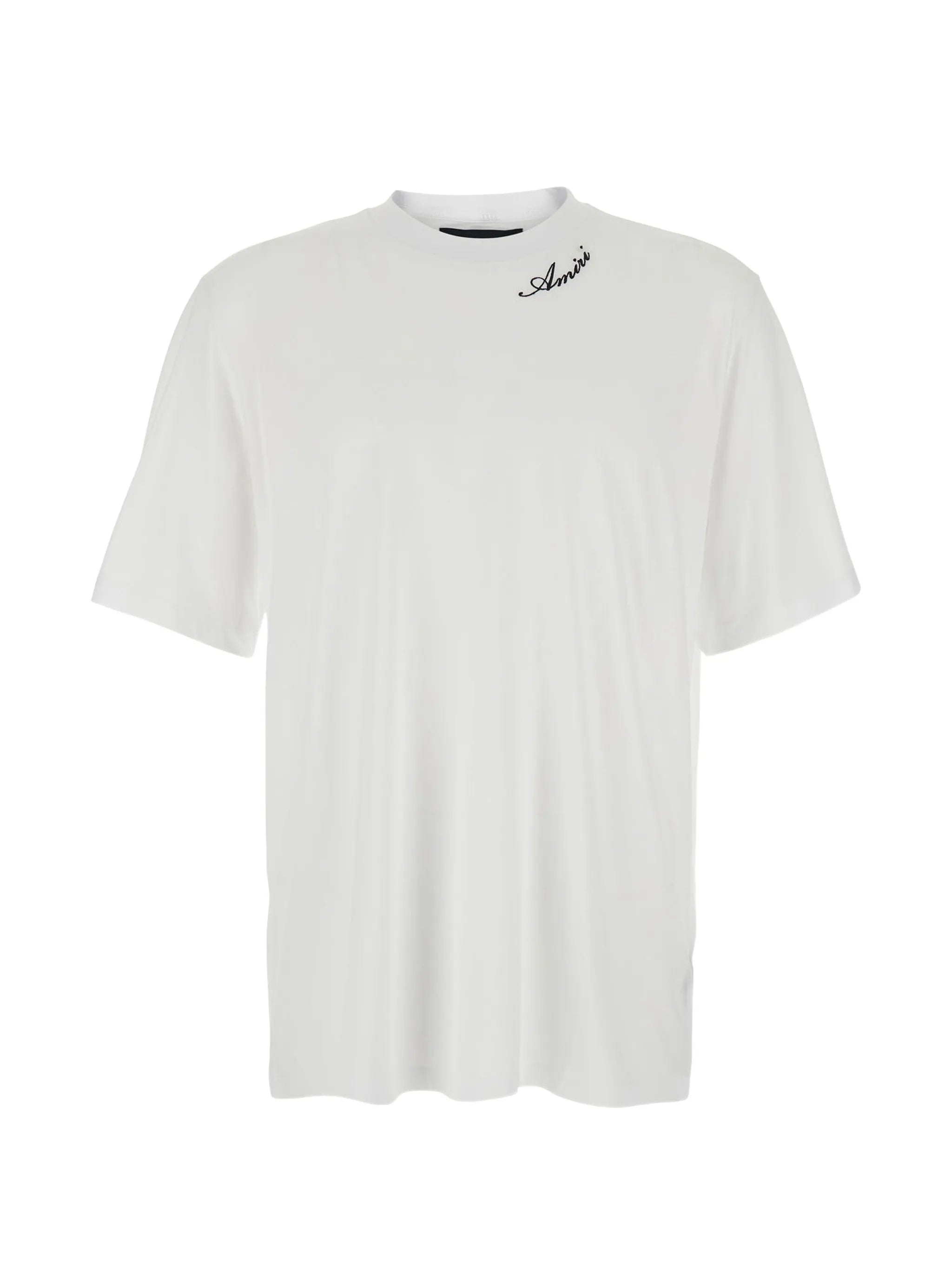 logo-embroidered T-shirt