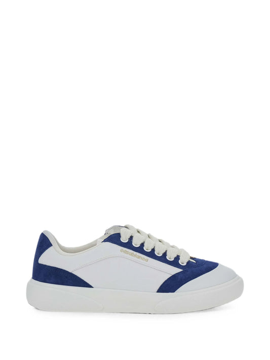 white & navy Del Mar sneaker