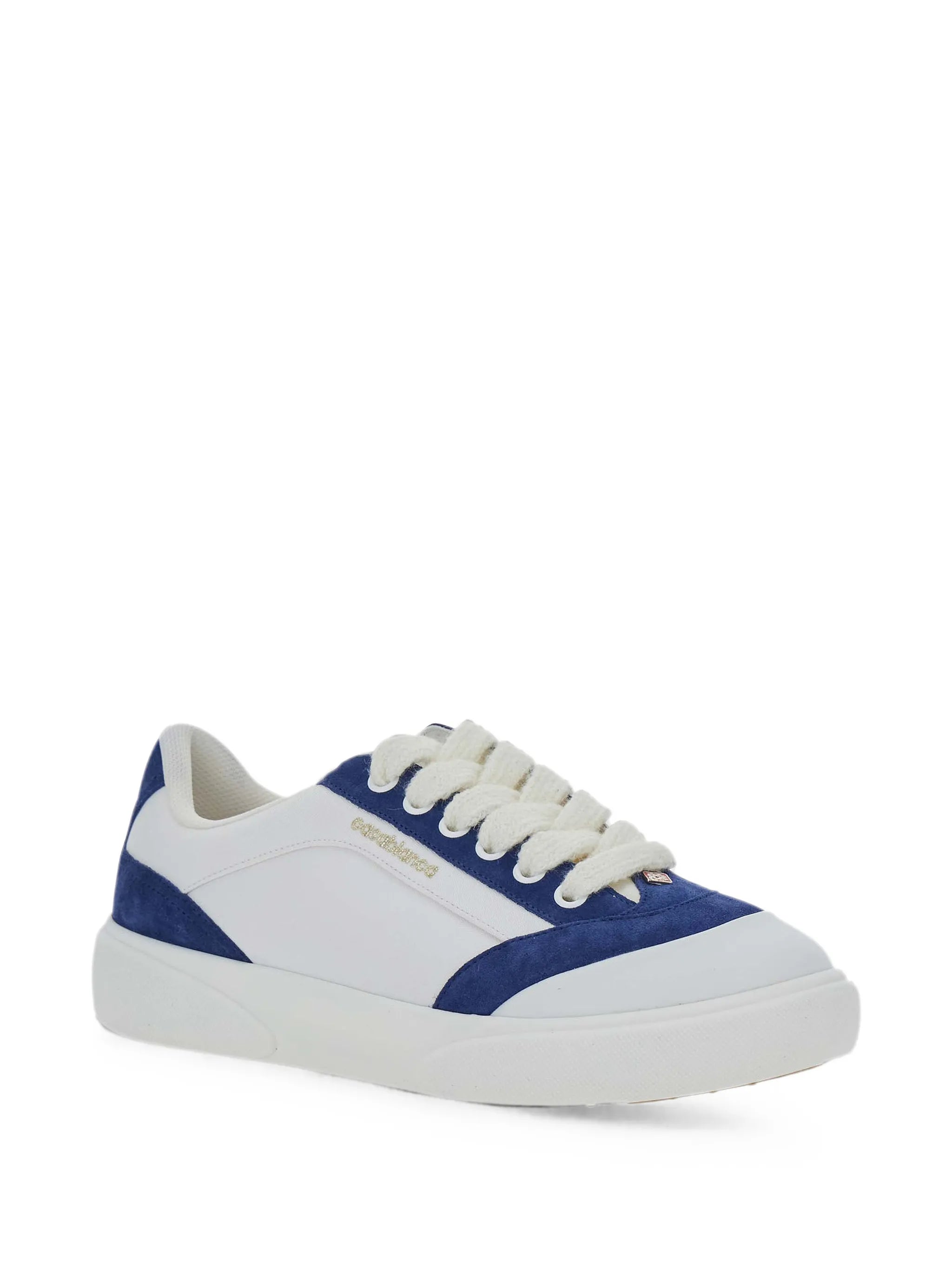 white & navy Del Mar sneaker
