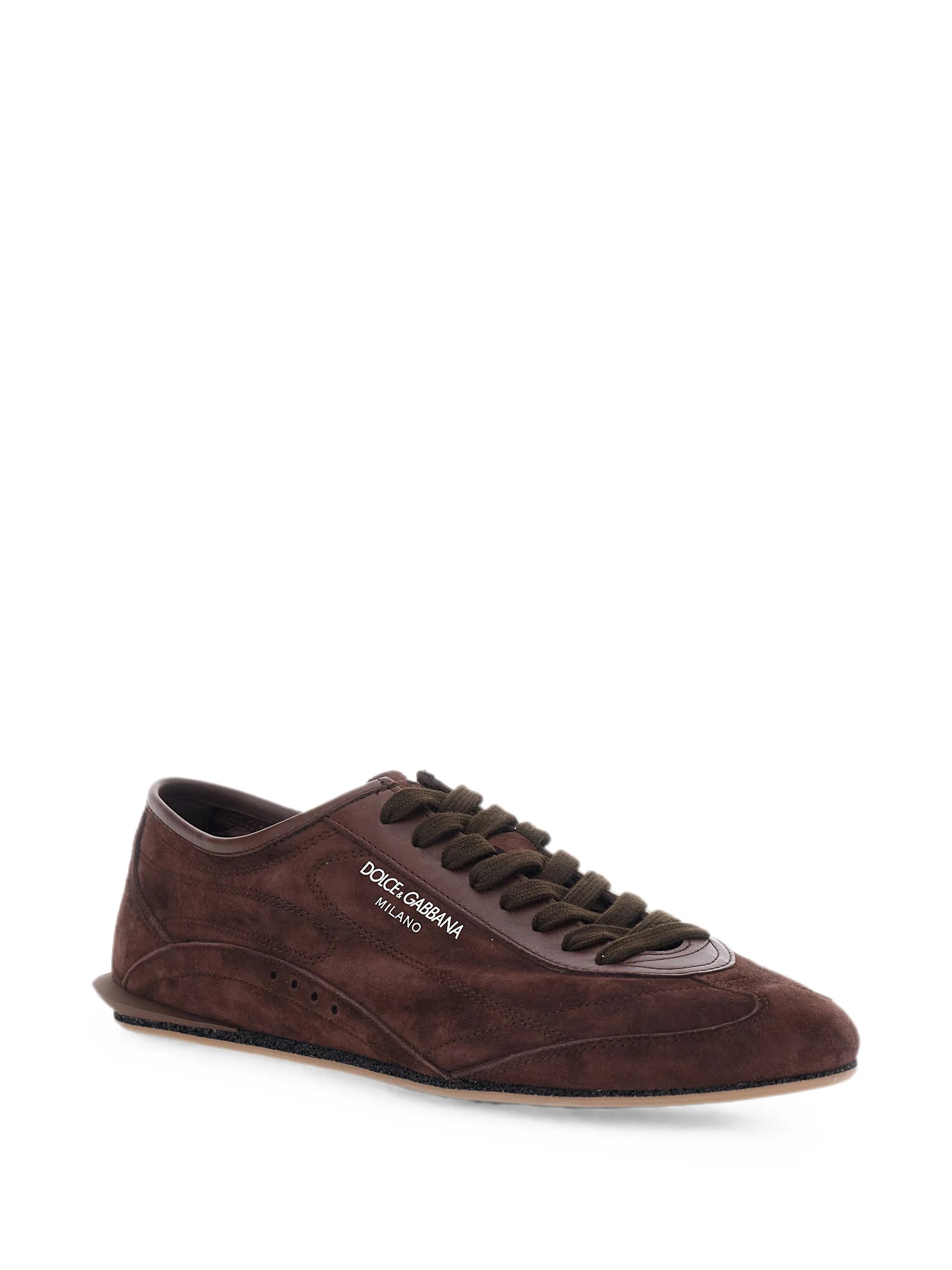 Lipari logo-detail suede sneakers