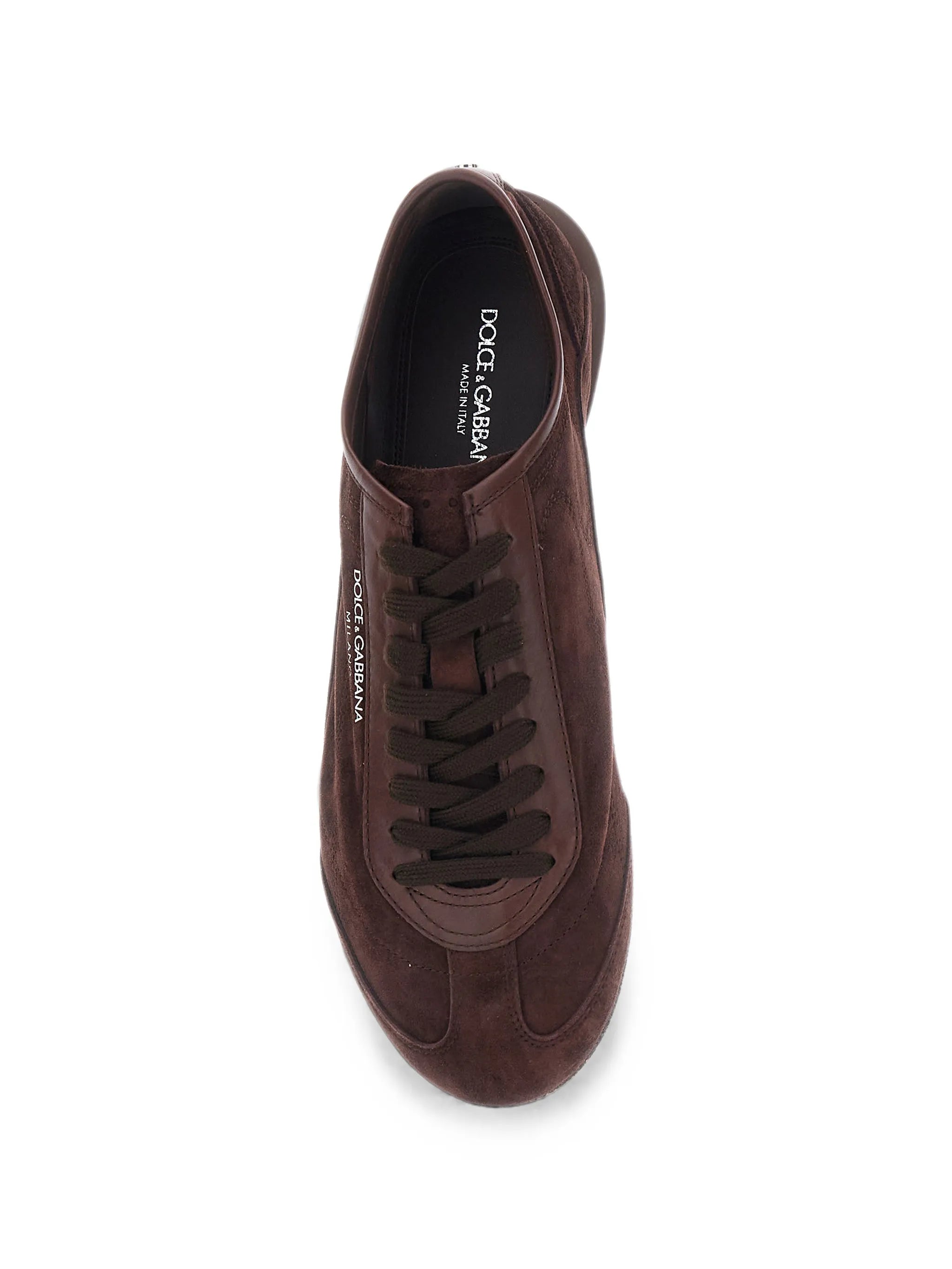 Lipari logo-detail suede sneakers